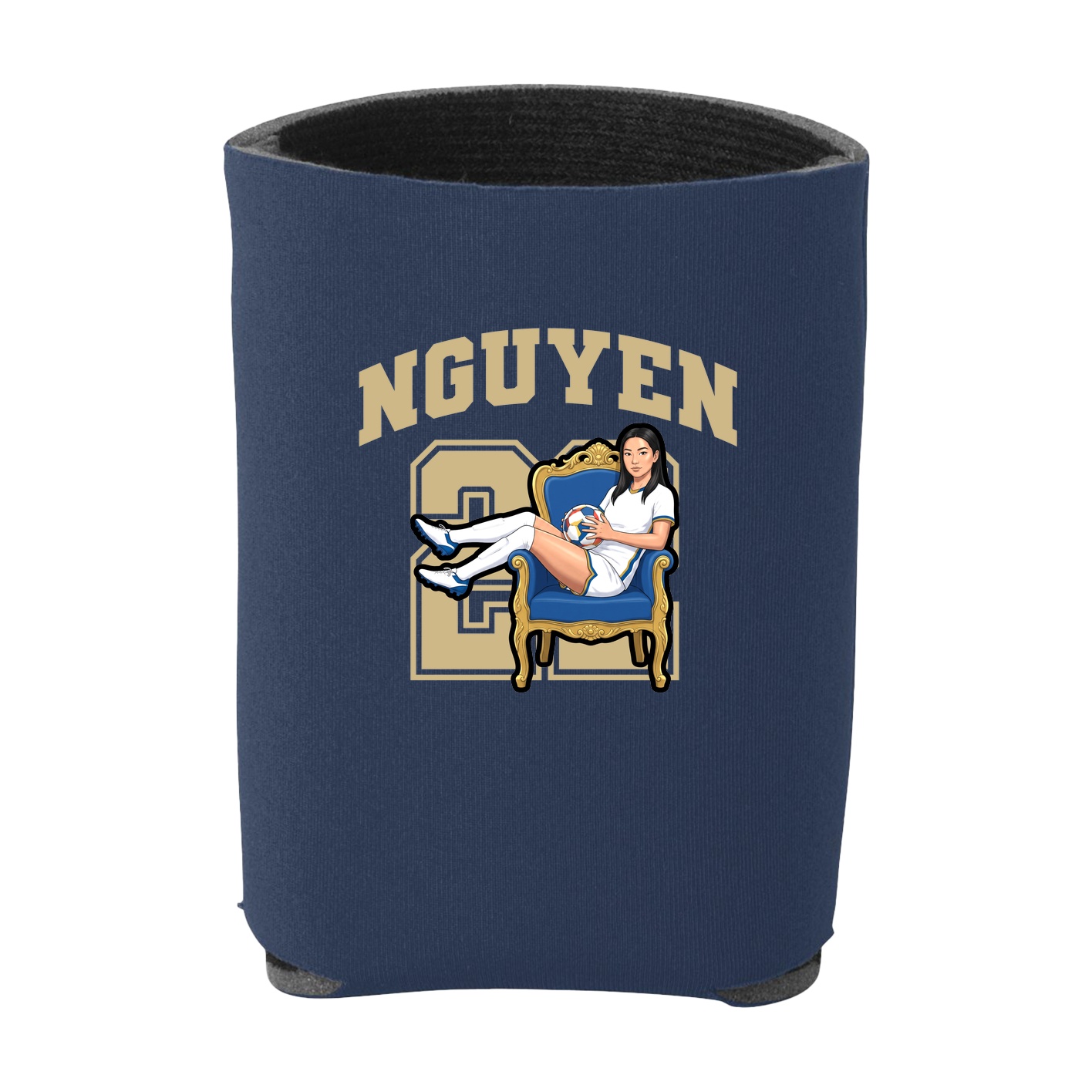 Can Holder — Number in Navy