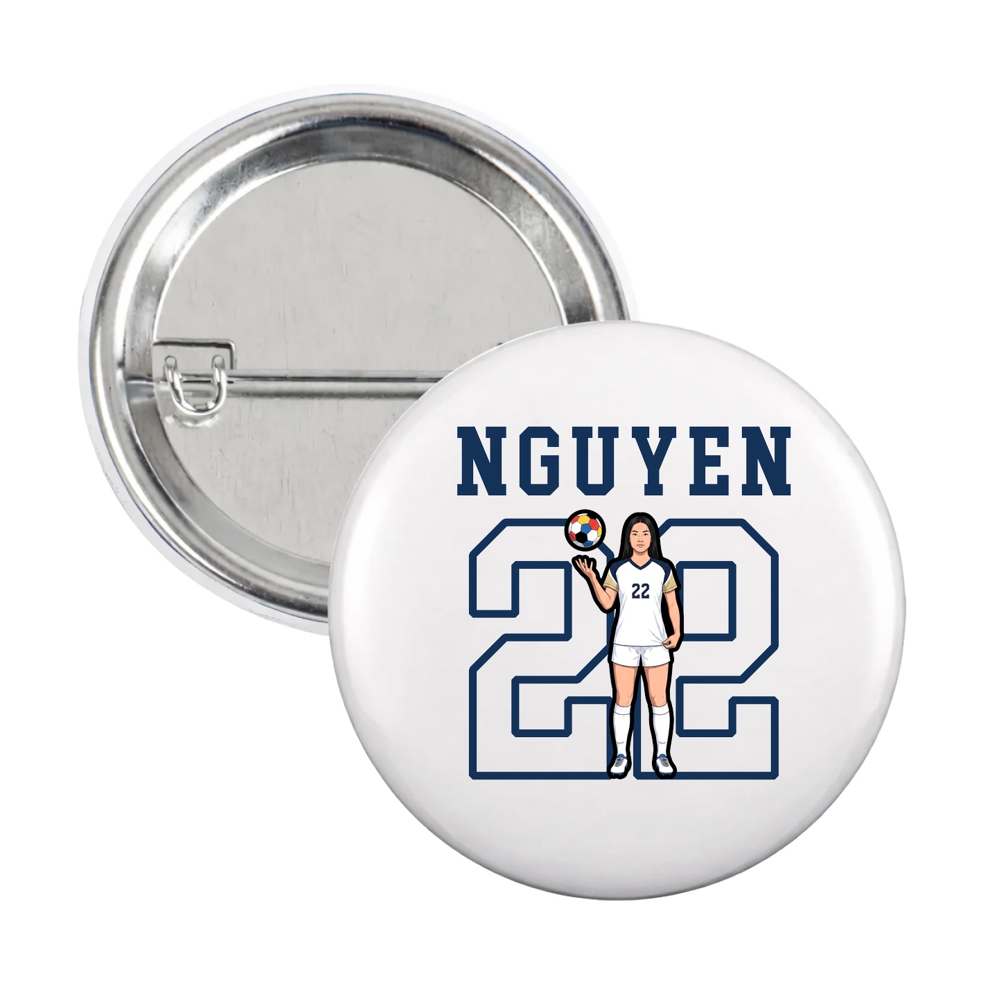 Game Day Button — Shirsey in White