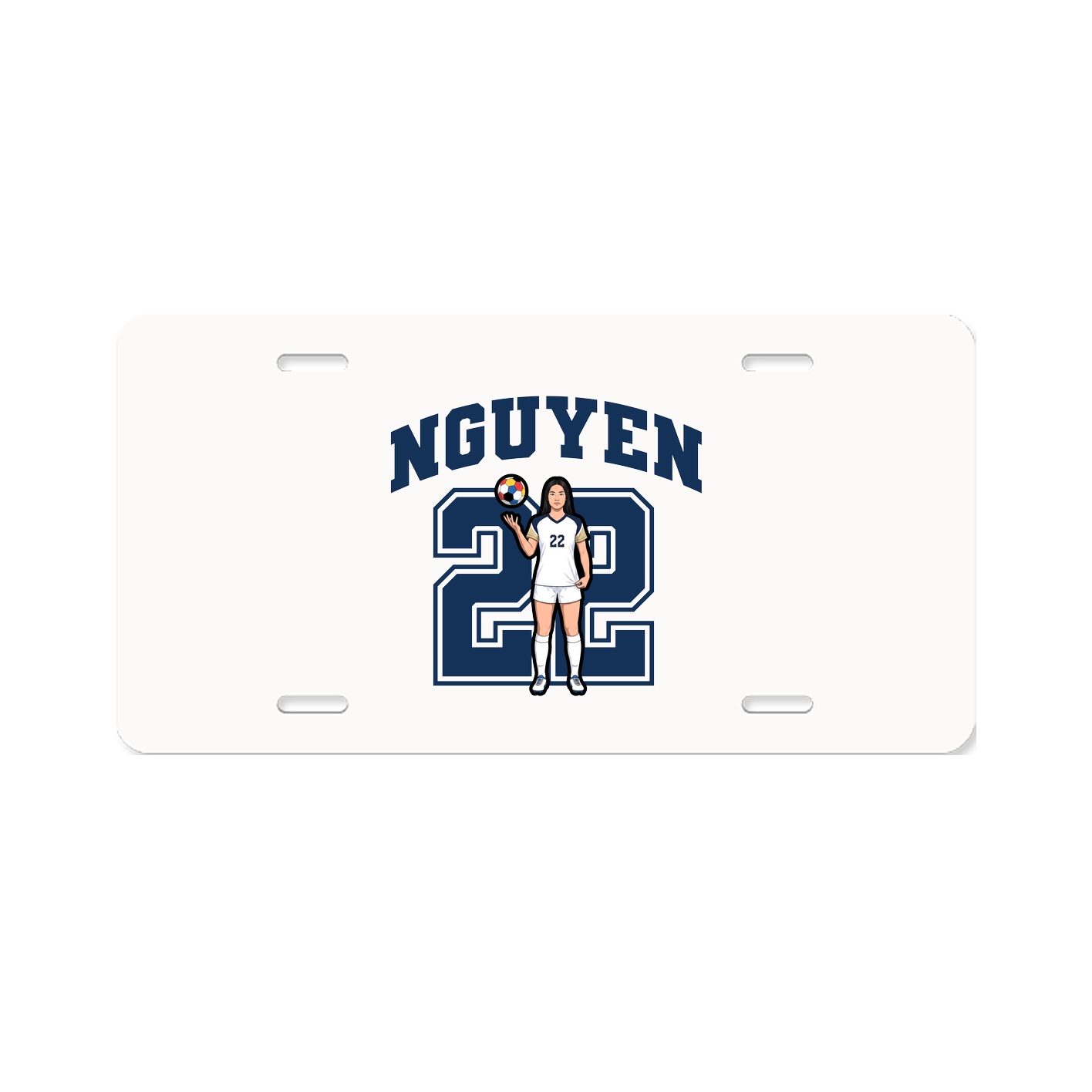 License Plate — Number in Classic