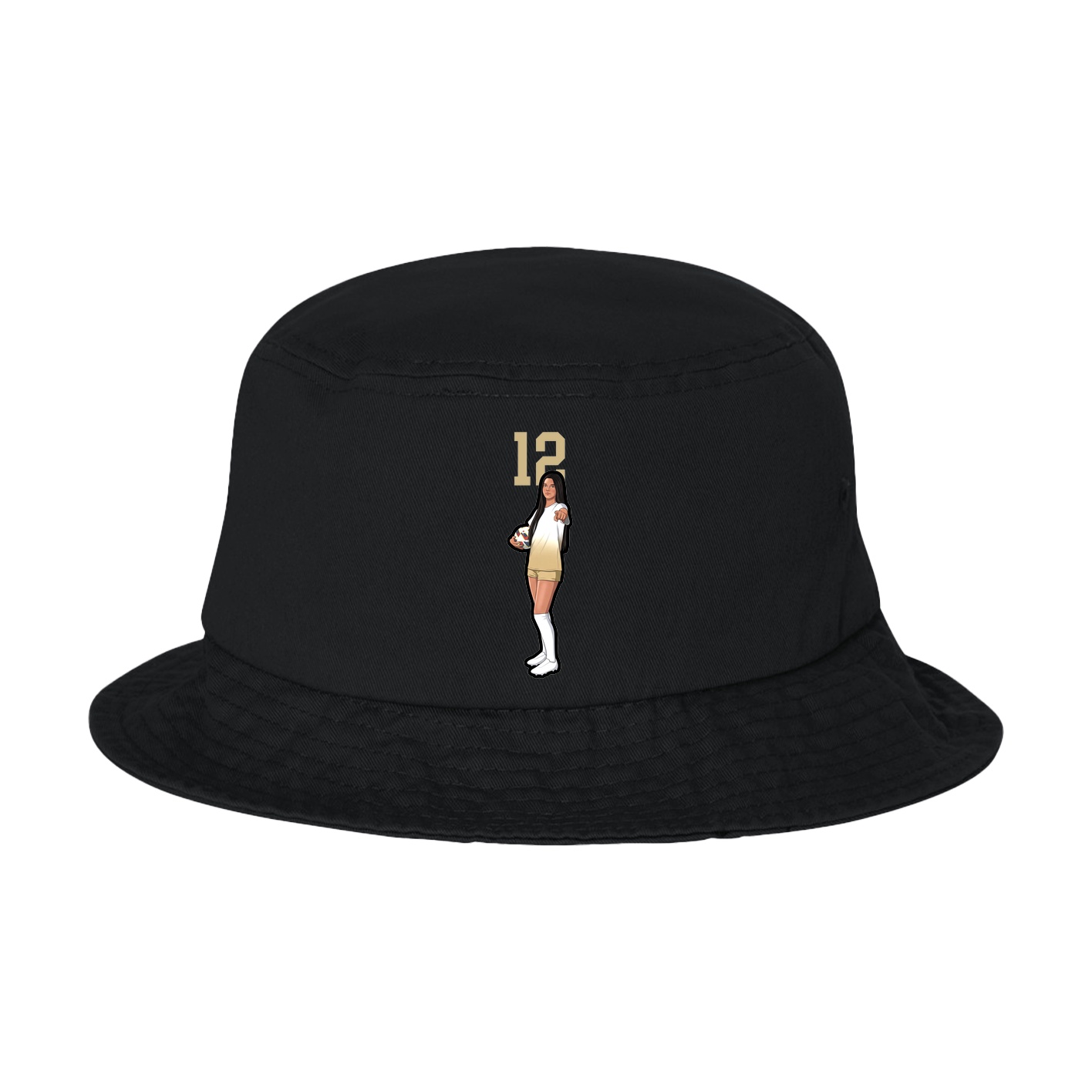 Bucket Cap — Number Top in Black