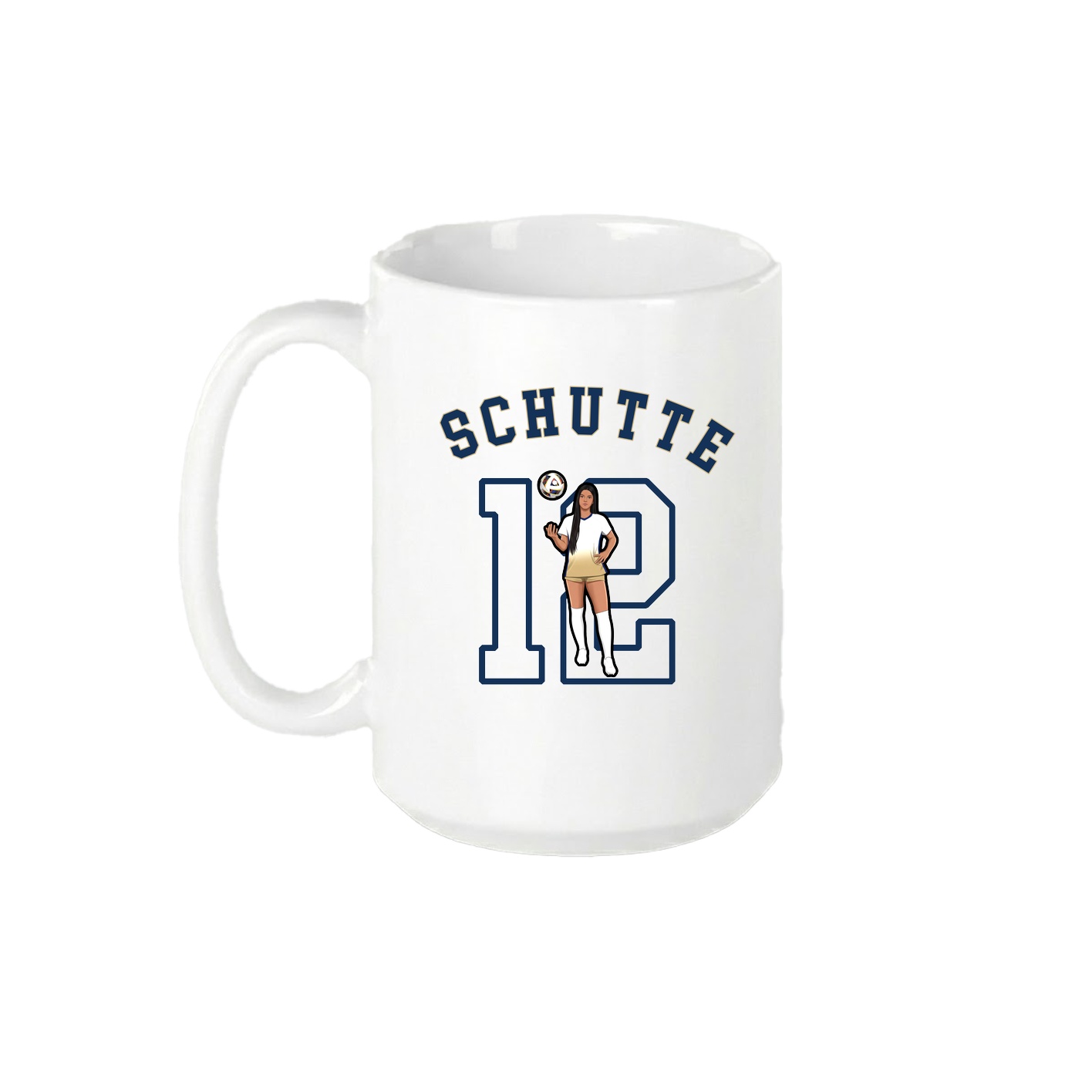 15oz Coffee Mug — Shirsey Arch in White