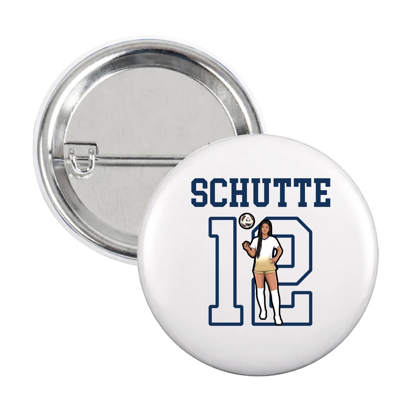Game Day Button — Shirsey in White