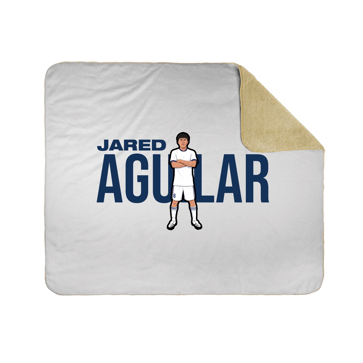 Throw Blanket — Player Name in White