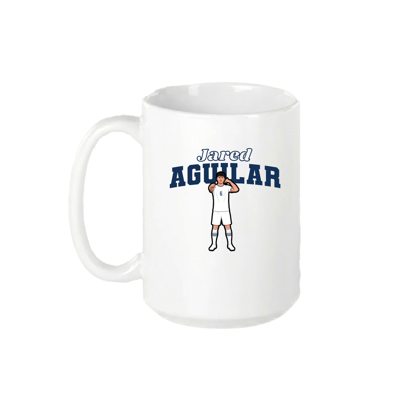 15oz Coffee Mug — Name Arch in White