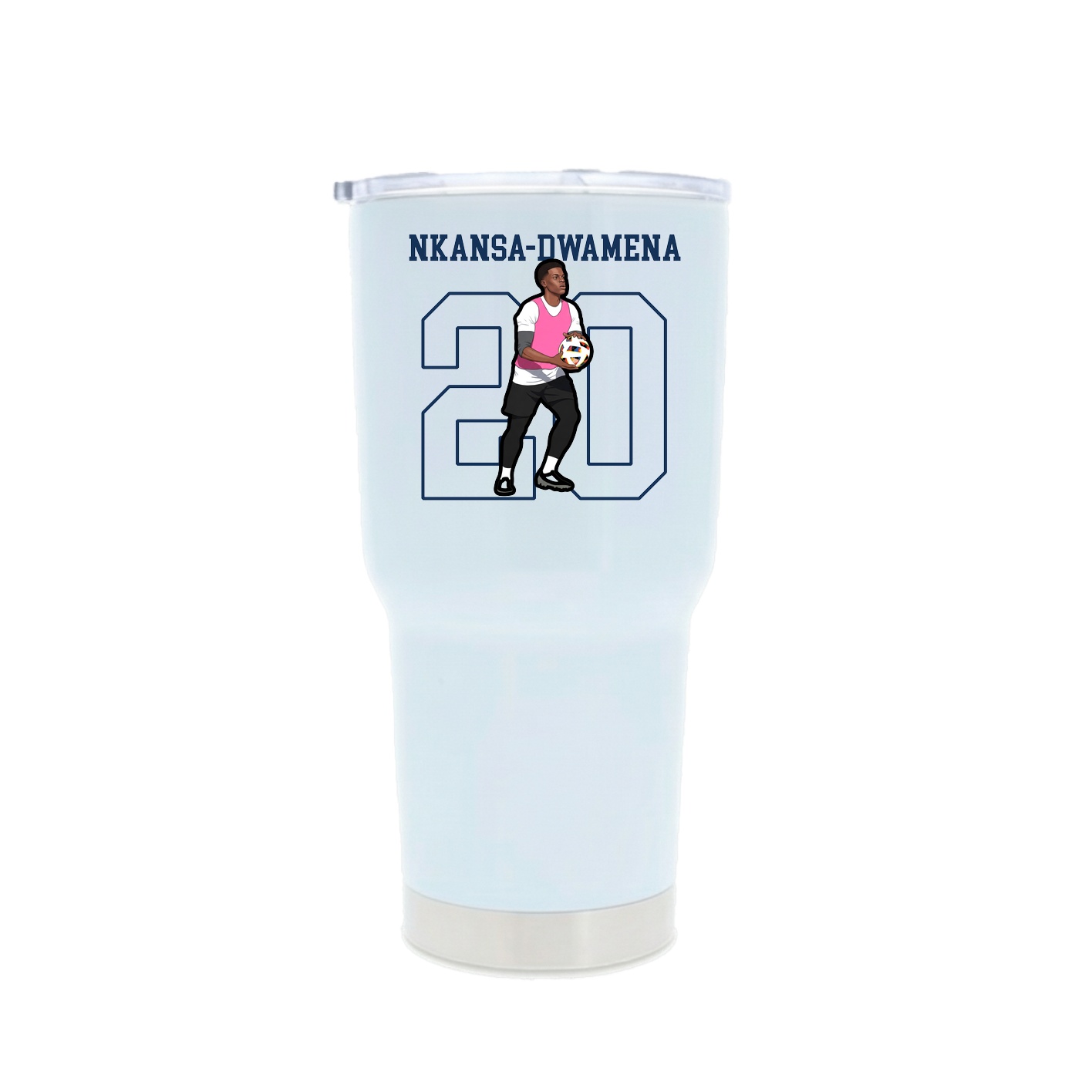 30oz Stainless Steel Tumbler — Shirsey in White