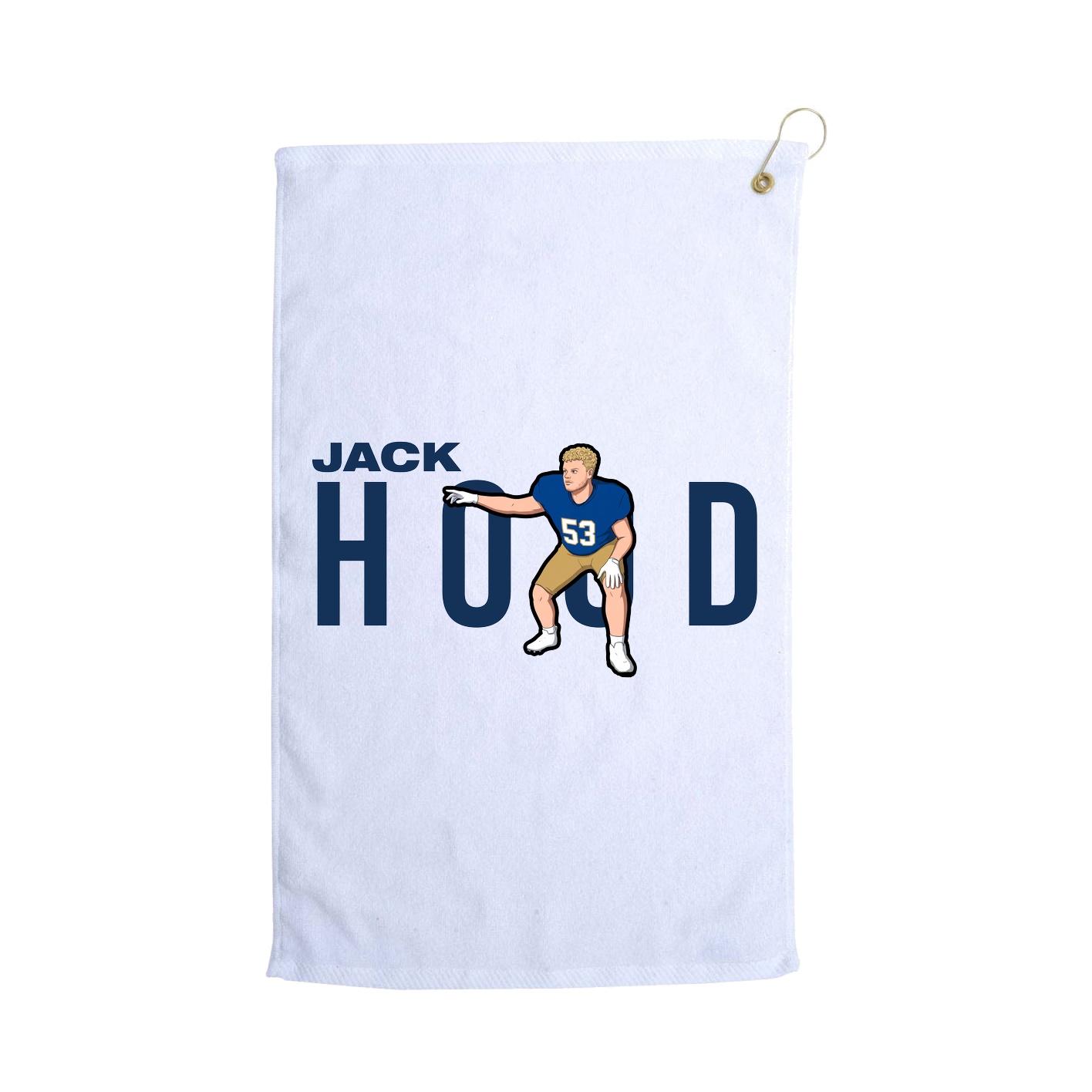 Golf Towel — Player Name in White
