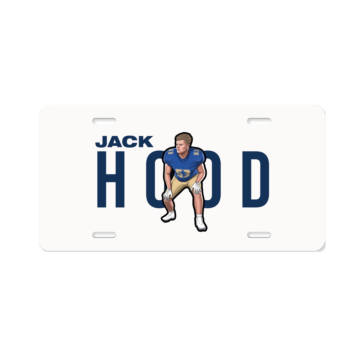 License Plate — Player Name in Classic