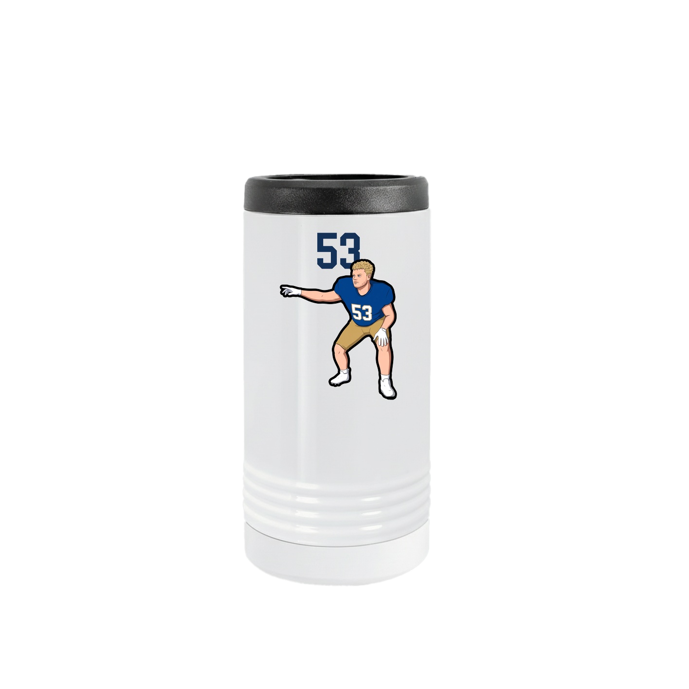 Slim Beverage Holder — Number Top in White