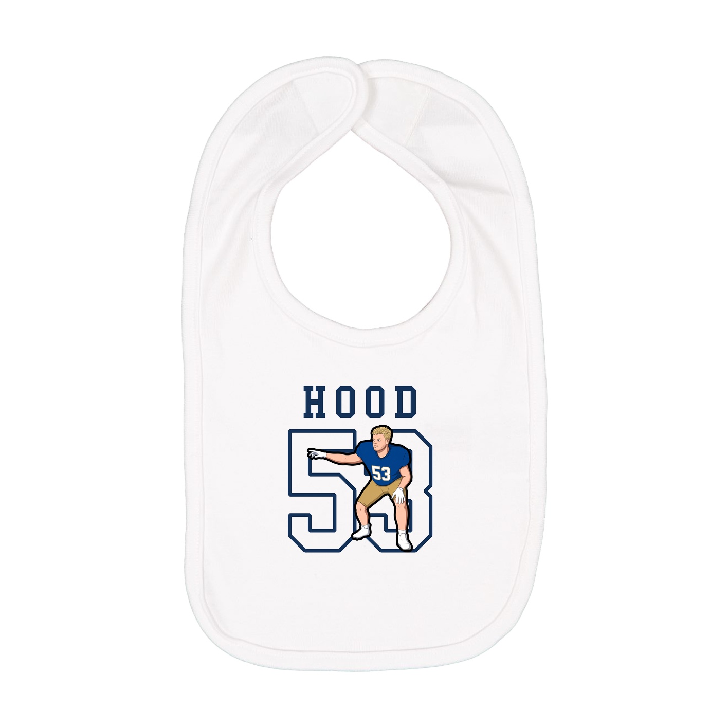 Infant Bib — Shirsey in White
