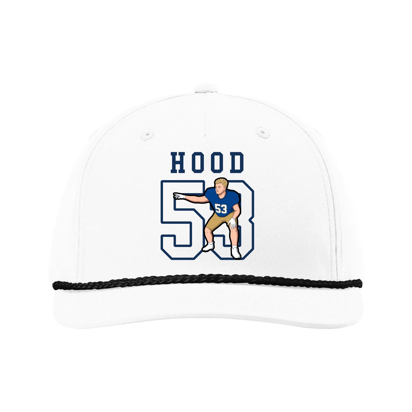 Five-Panel Classic Rope Cap — Shirsey in White