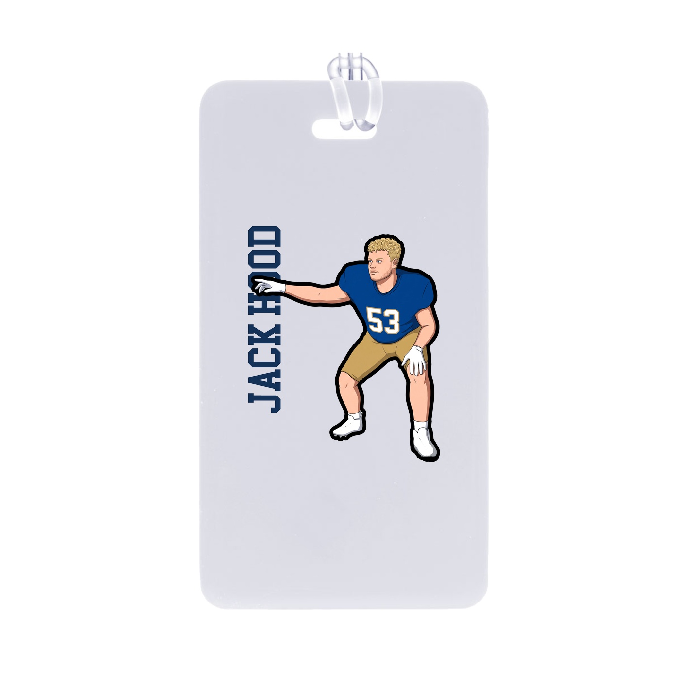 Bag Tag — Name Vertical in Classic