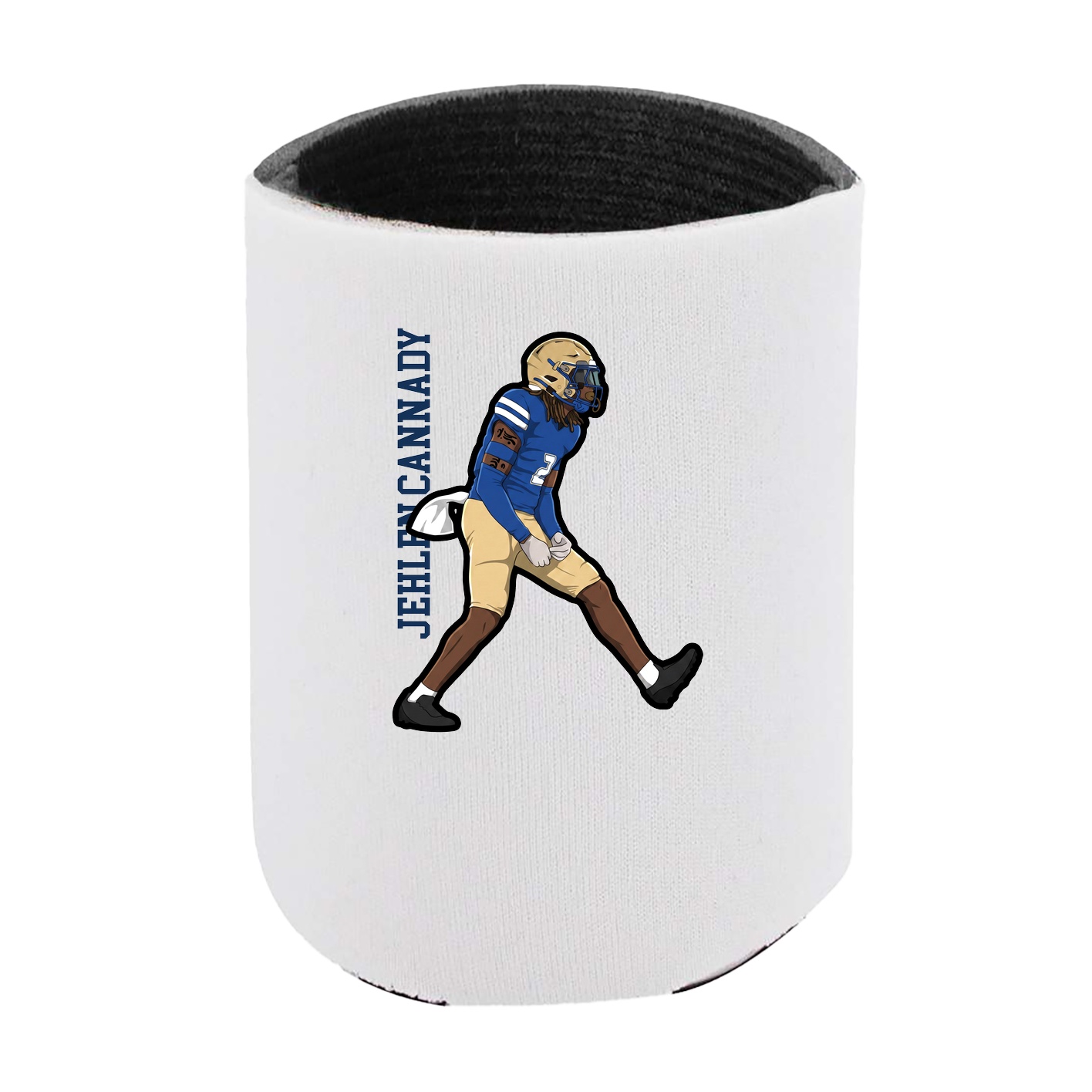 Can Holder — Name Vertical in White