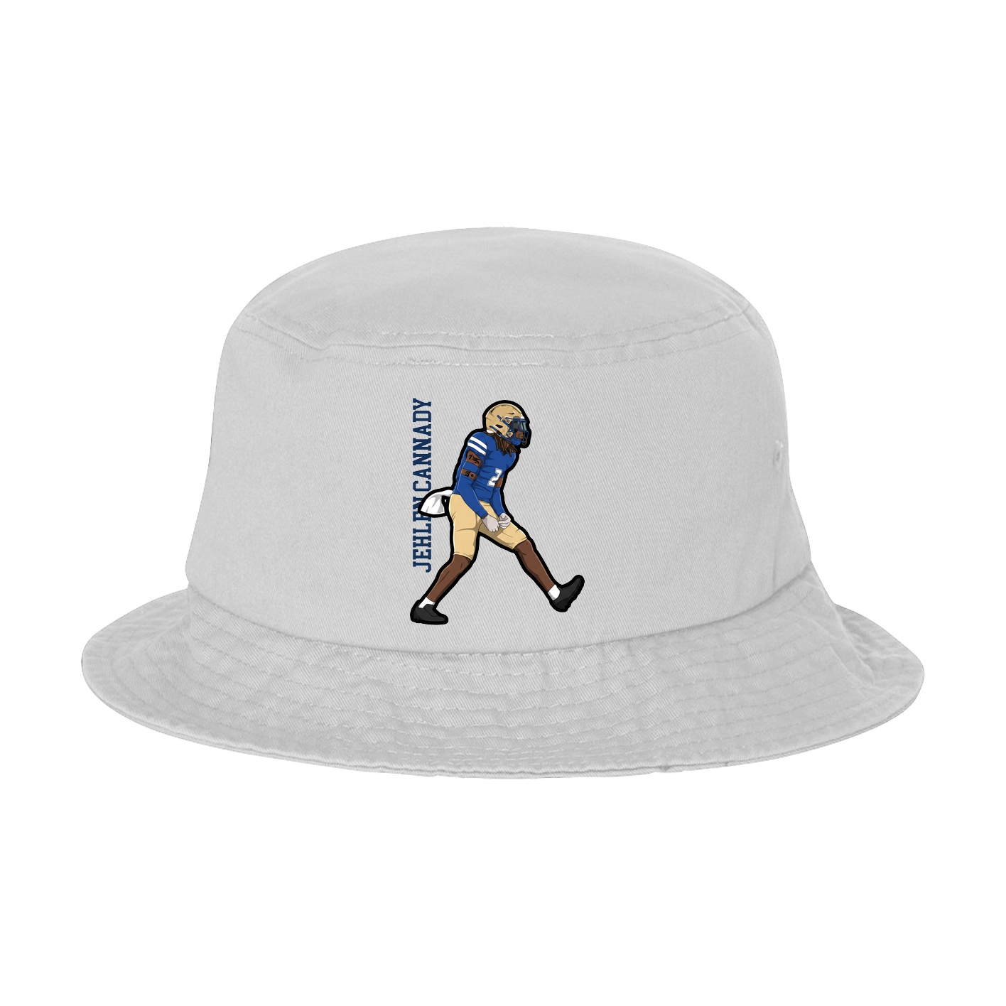 Bucket Cap — Name Vertical in White