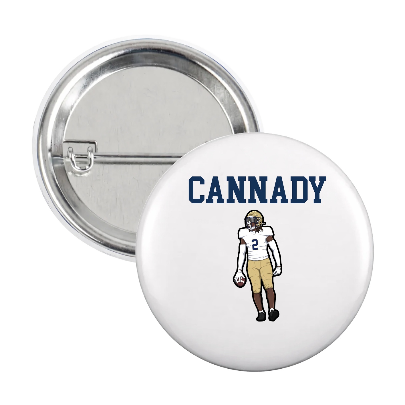 Game Day Button — Shirsey in White