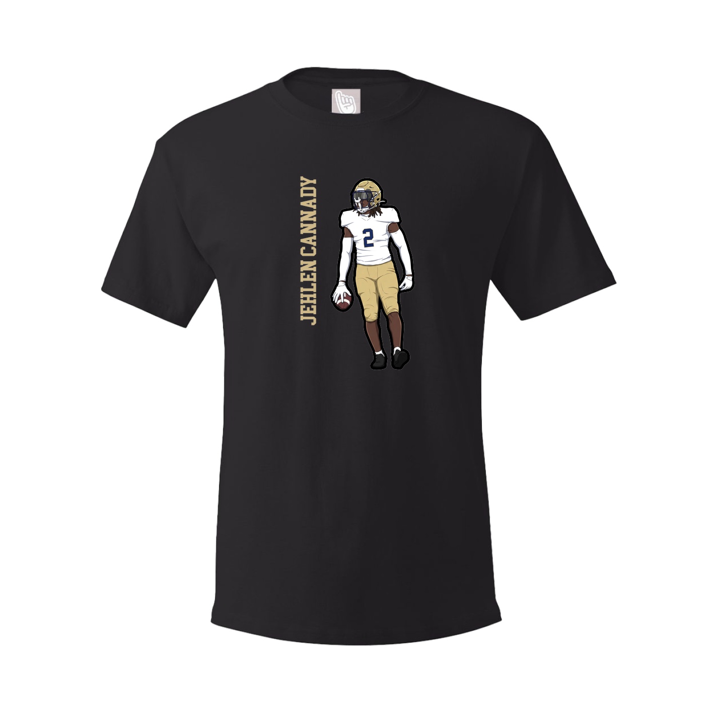 Tee — Name Vertical in Black