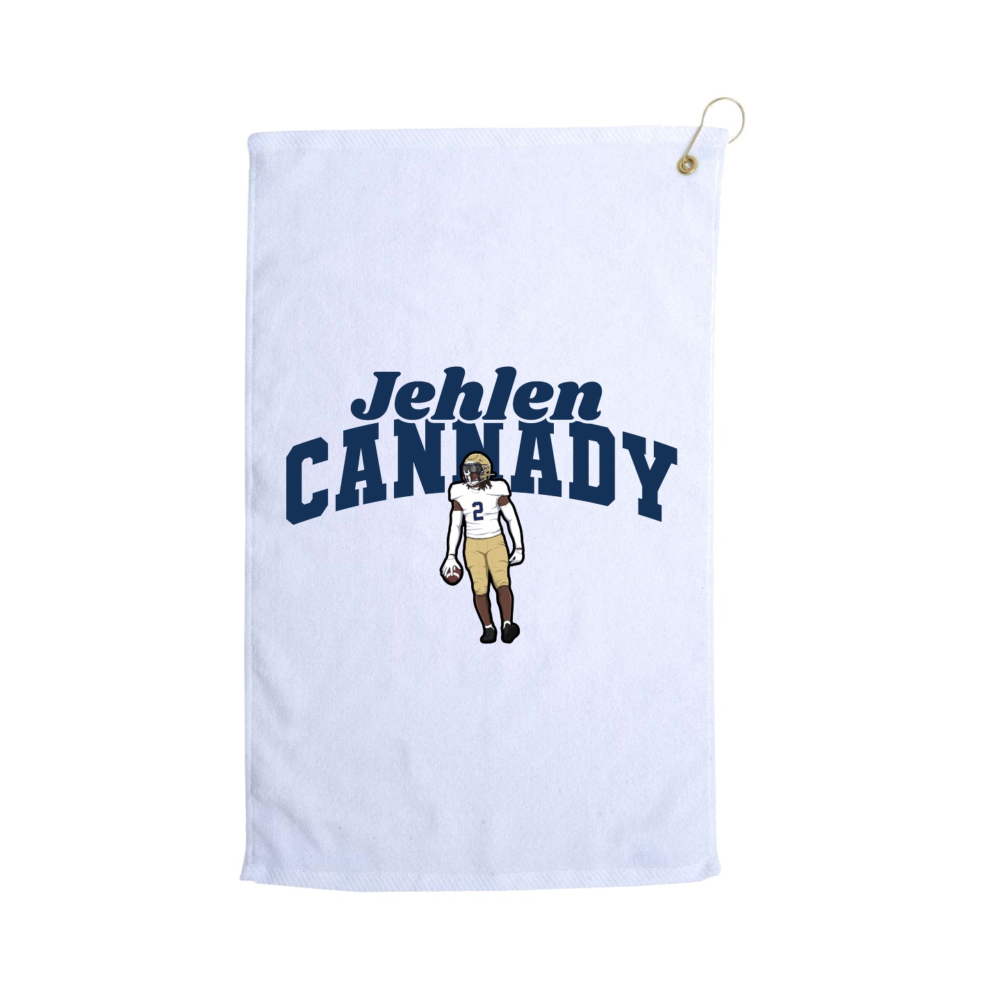 Golf Towel — Signature Arch in White