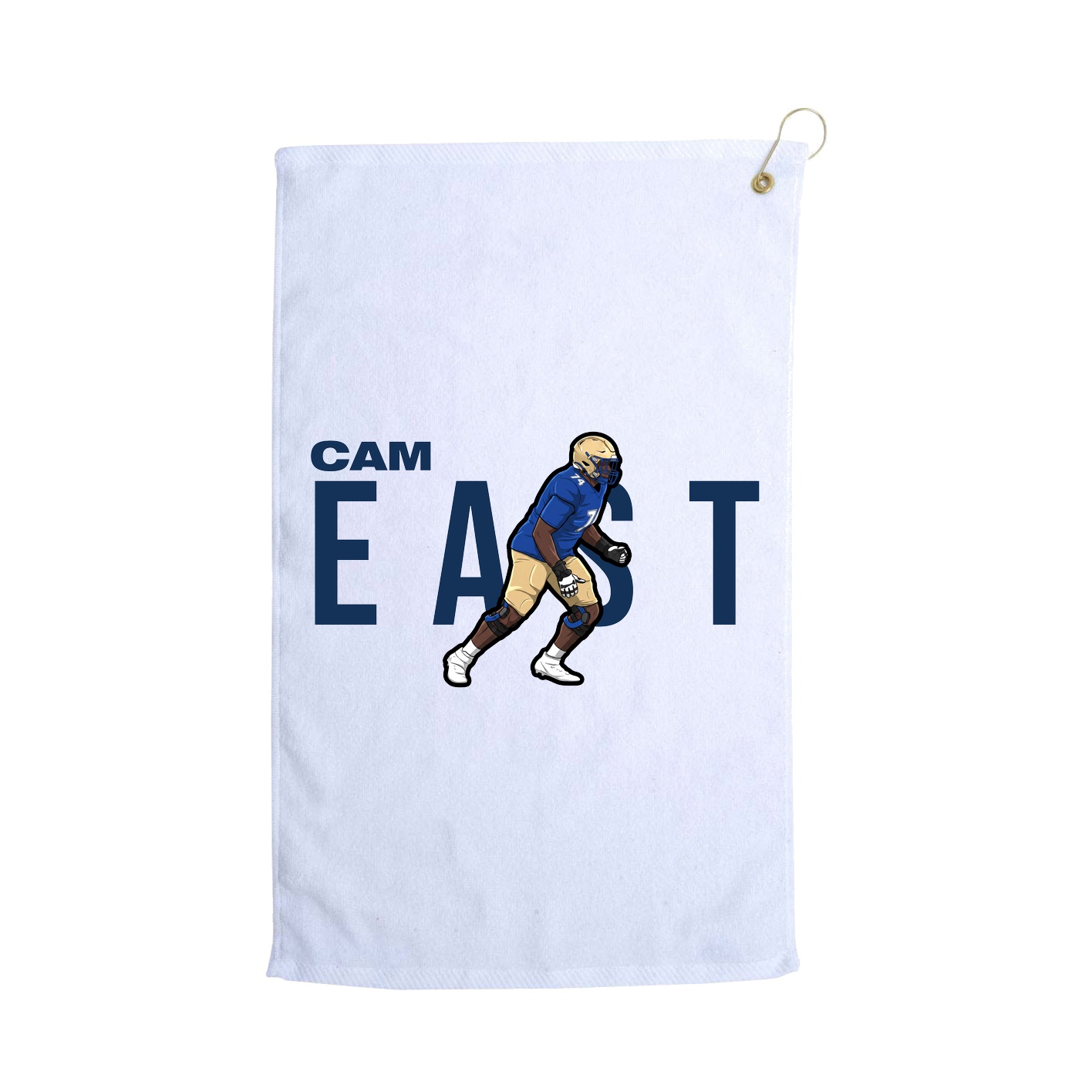 Golf Towel — Player Name in White