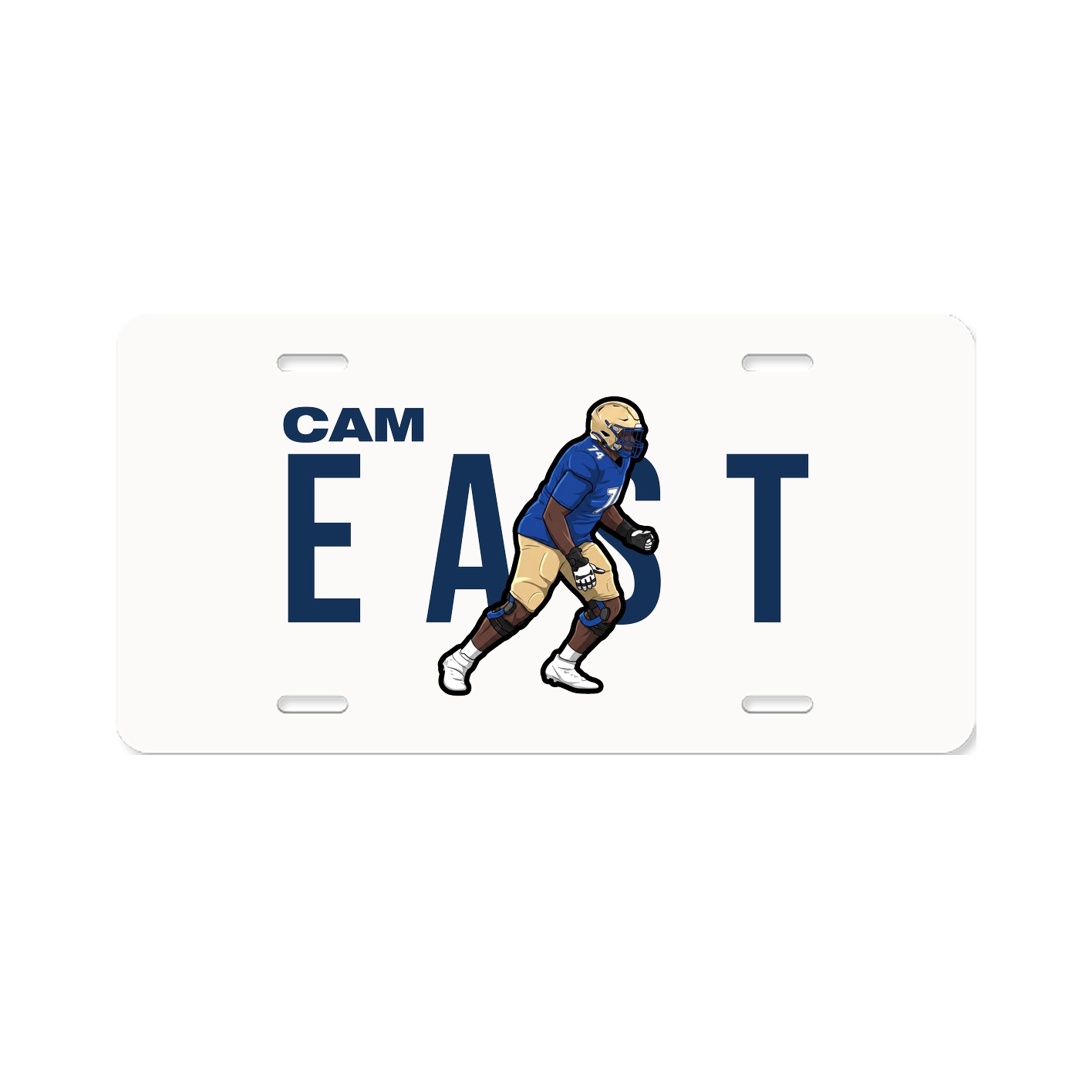 License Plate — Player Name in Classic