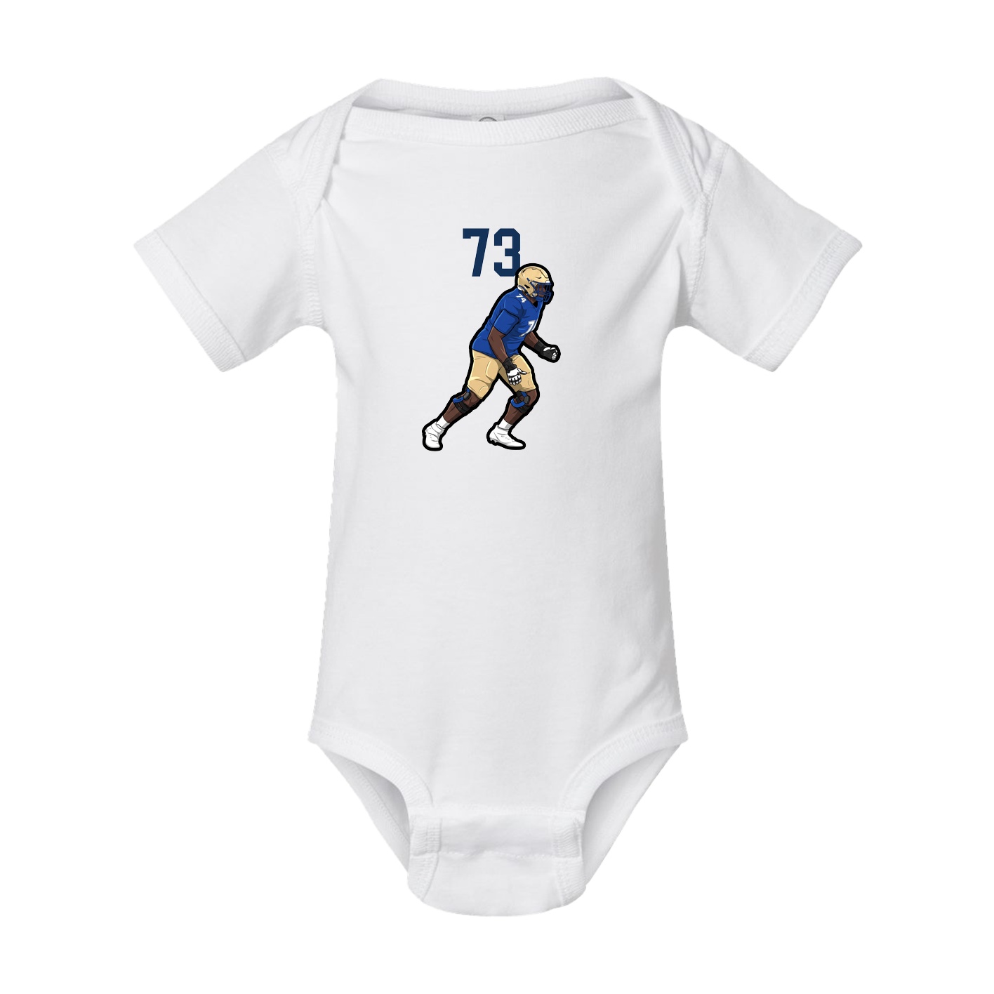 Baby Onesie — Number Top in White