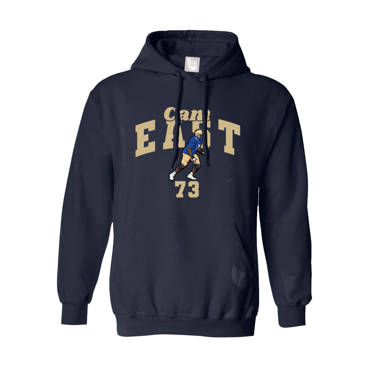 Youth Hoodie — Signature Arch in Navy