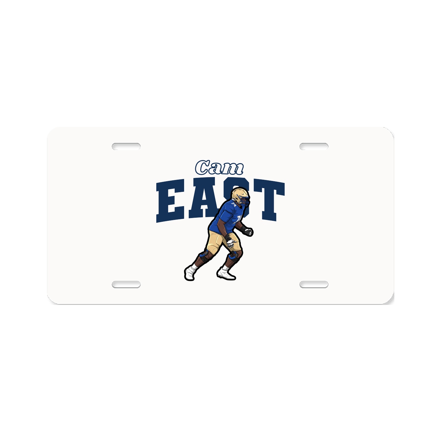License Plate — Name Arch in Classic