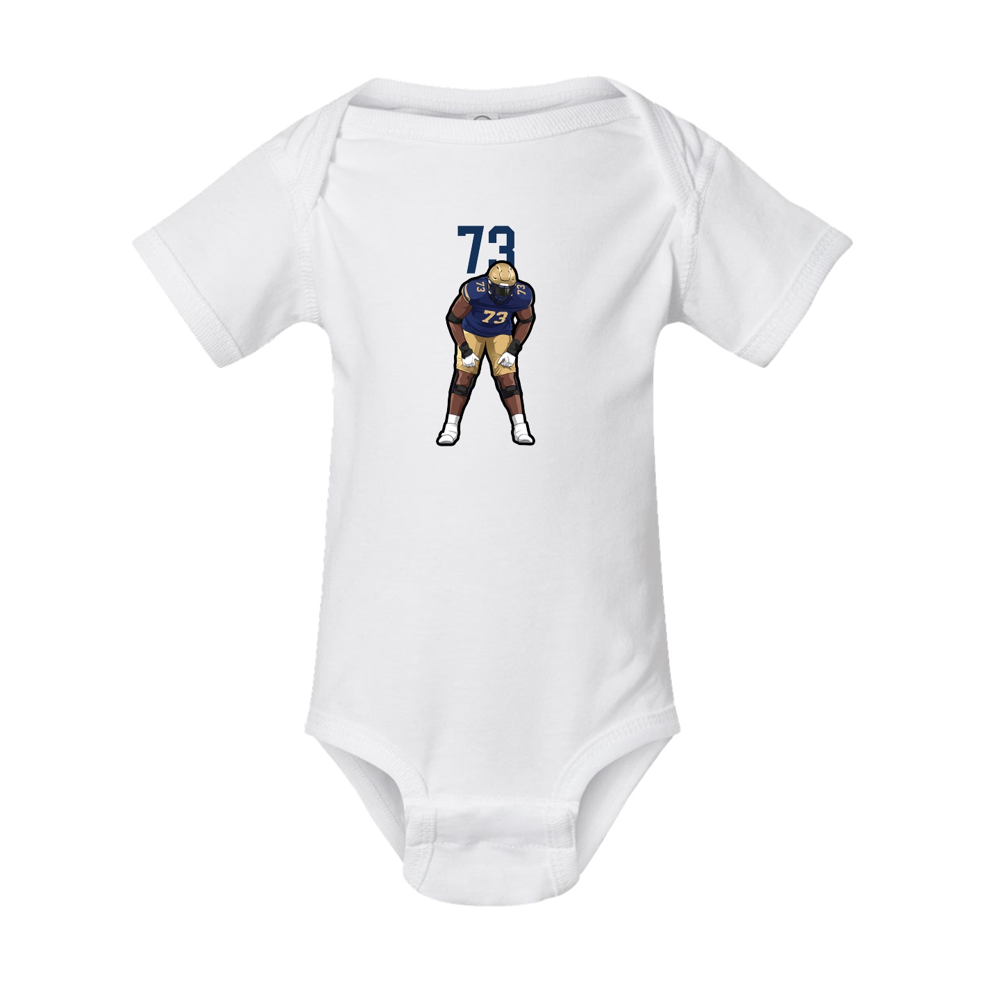 Baby Onesie — Number Top in White