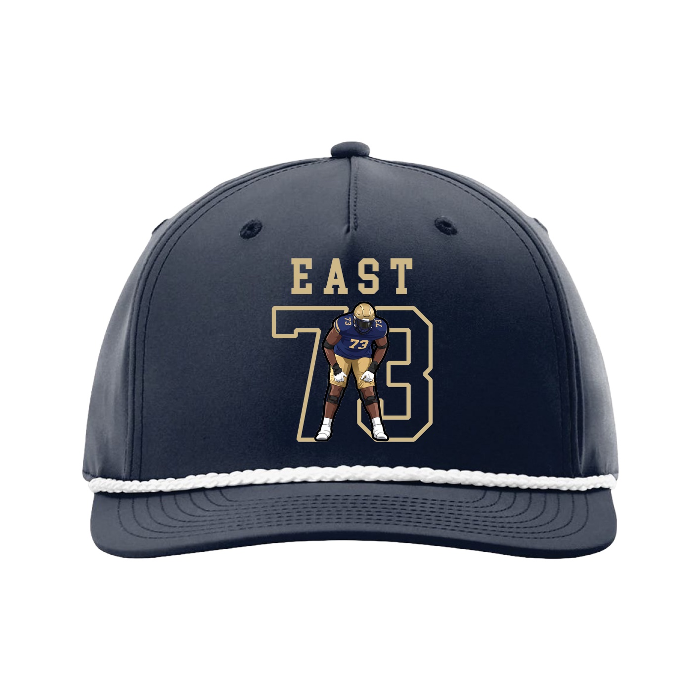 Five-Panel Classic Rope Cap — Shirsey in Navy