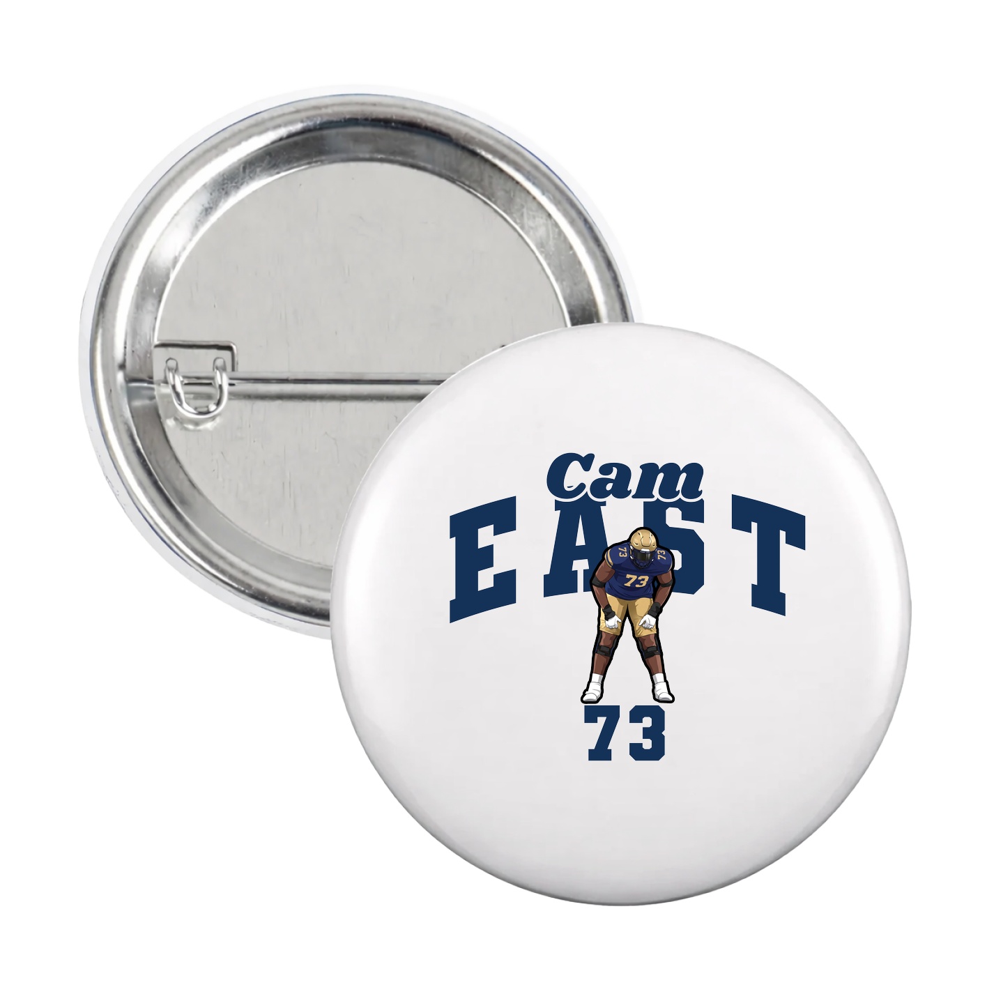Game Day Button — Signature Arch in White
