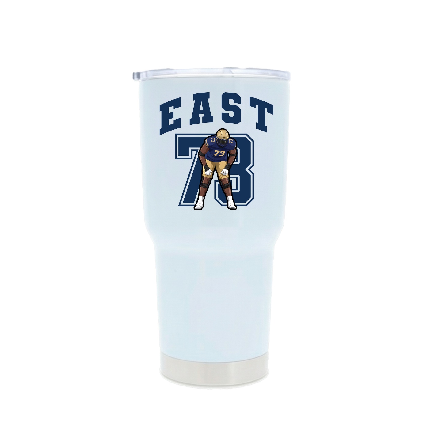 30oz Stainless Steel Tumbler — Number in White