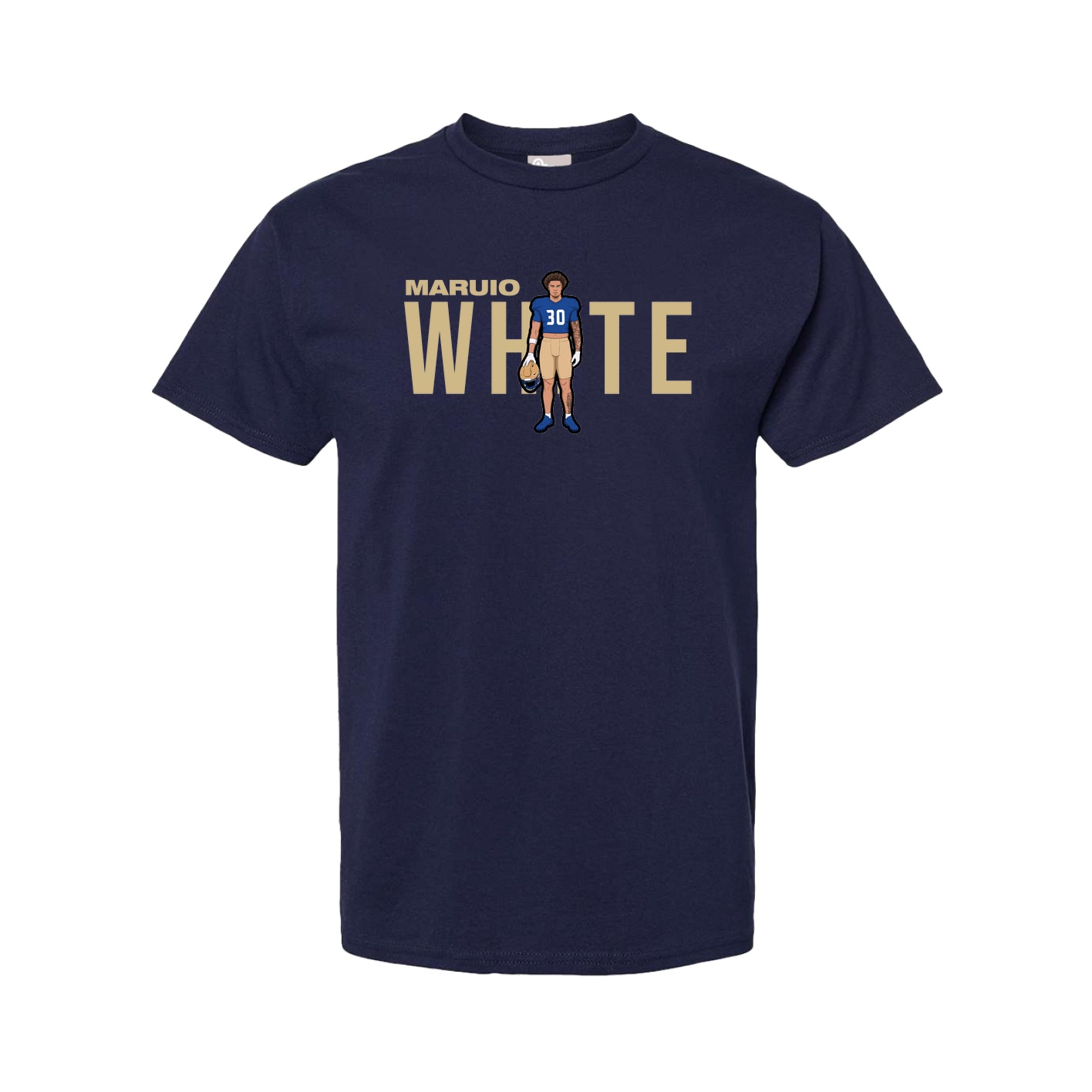 Youth Tee — Player Name in Navy