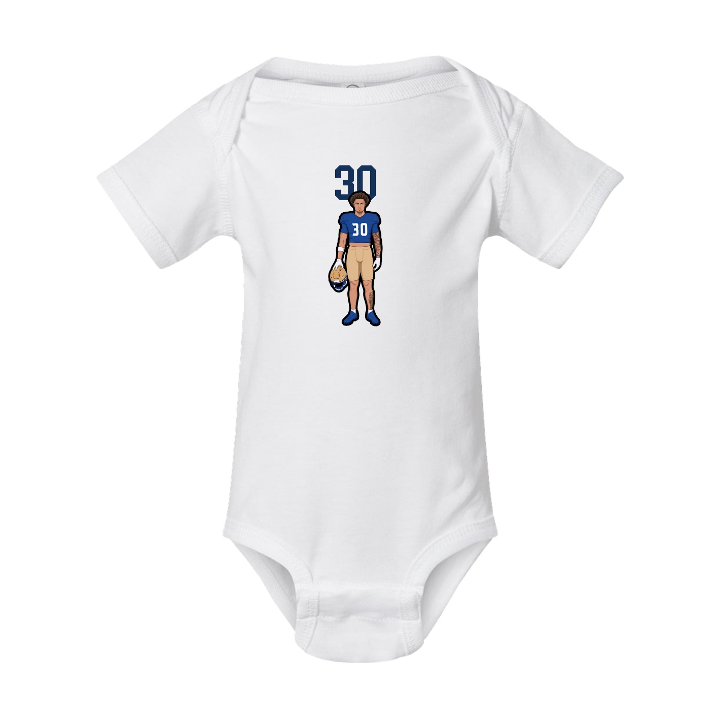 Baby Onesie — Number Top in White