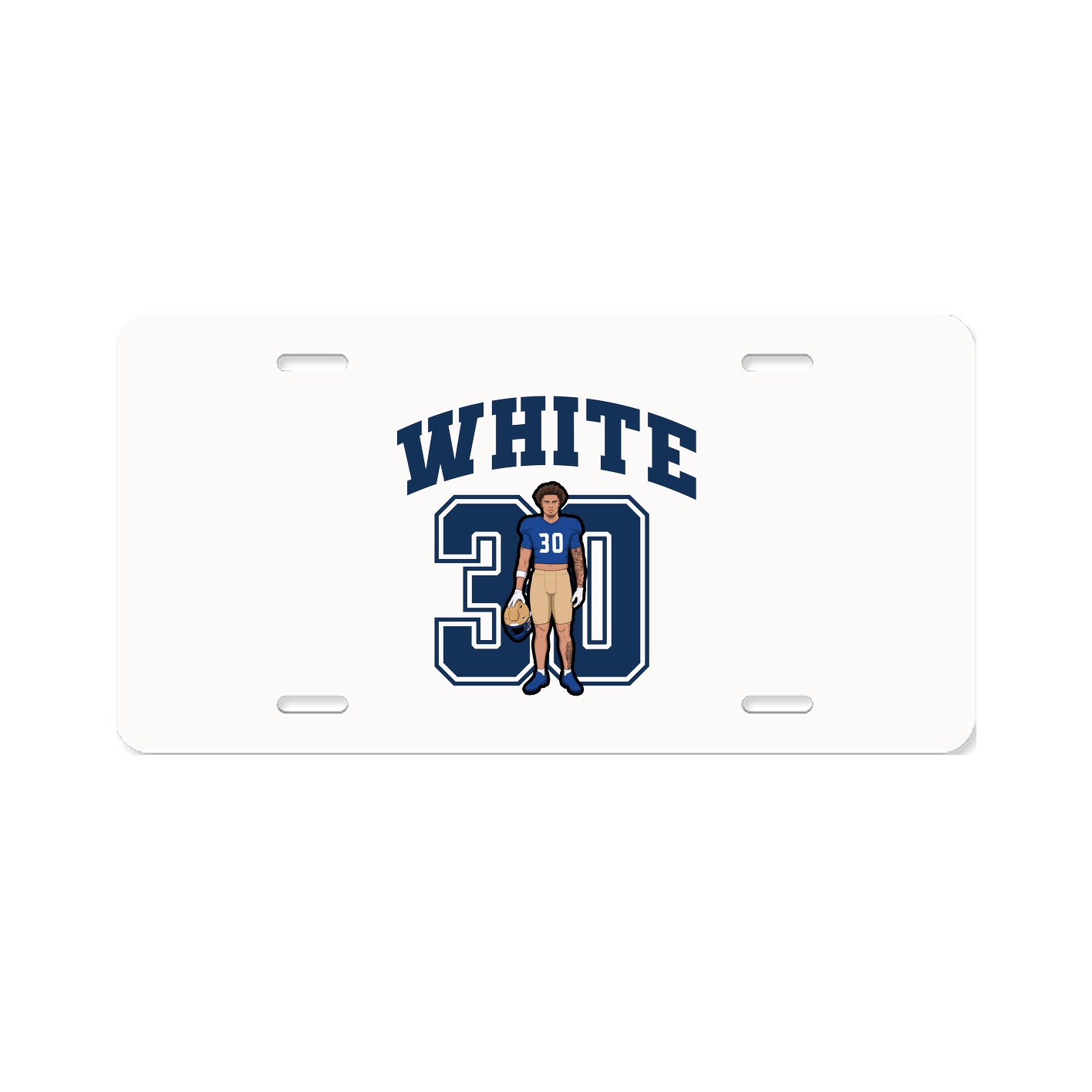 License Plate — Number in Classic