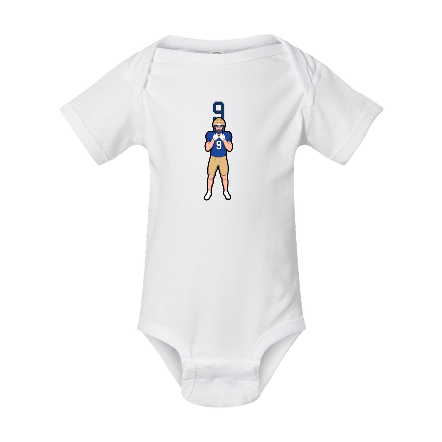 Baby Onesie — Number Top in White