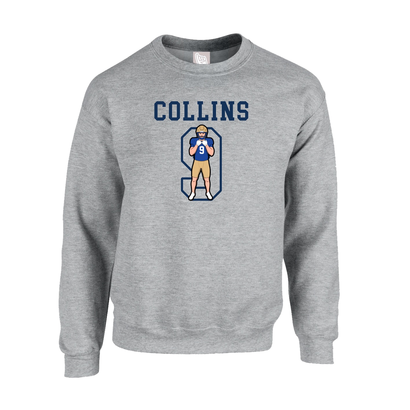 Fleece Crew — Shirsey in Grey