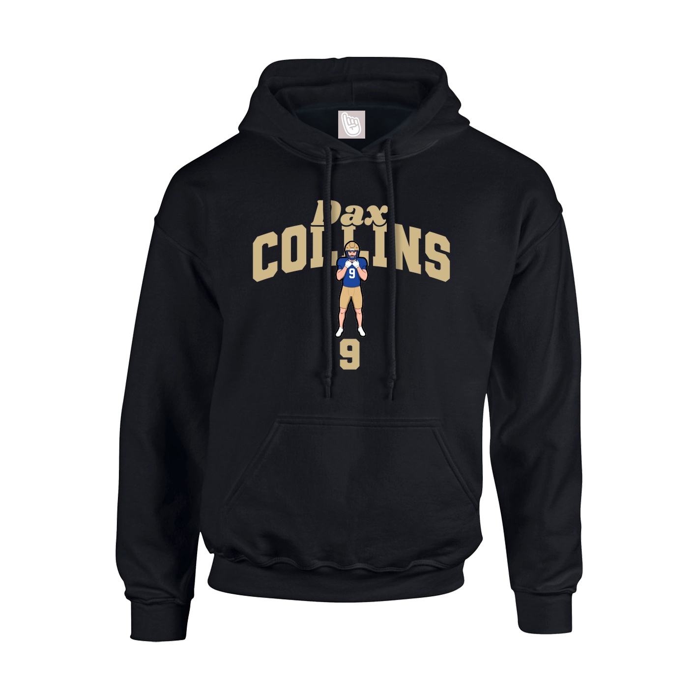 Hoodie — Signature Arch in Black