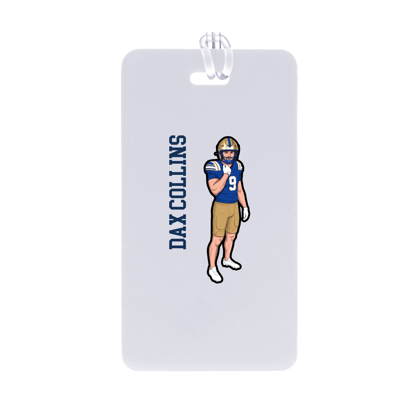 Bag Tag — Name Vertical in Classic