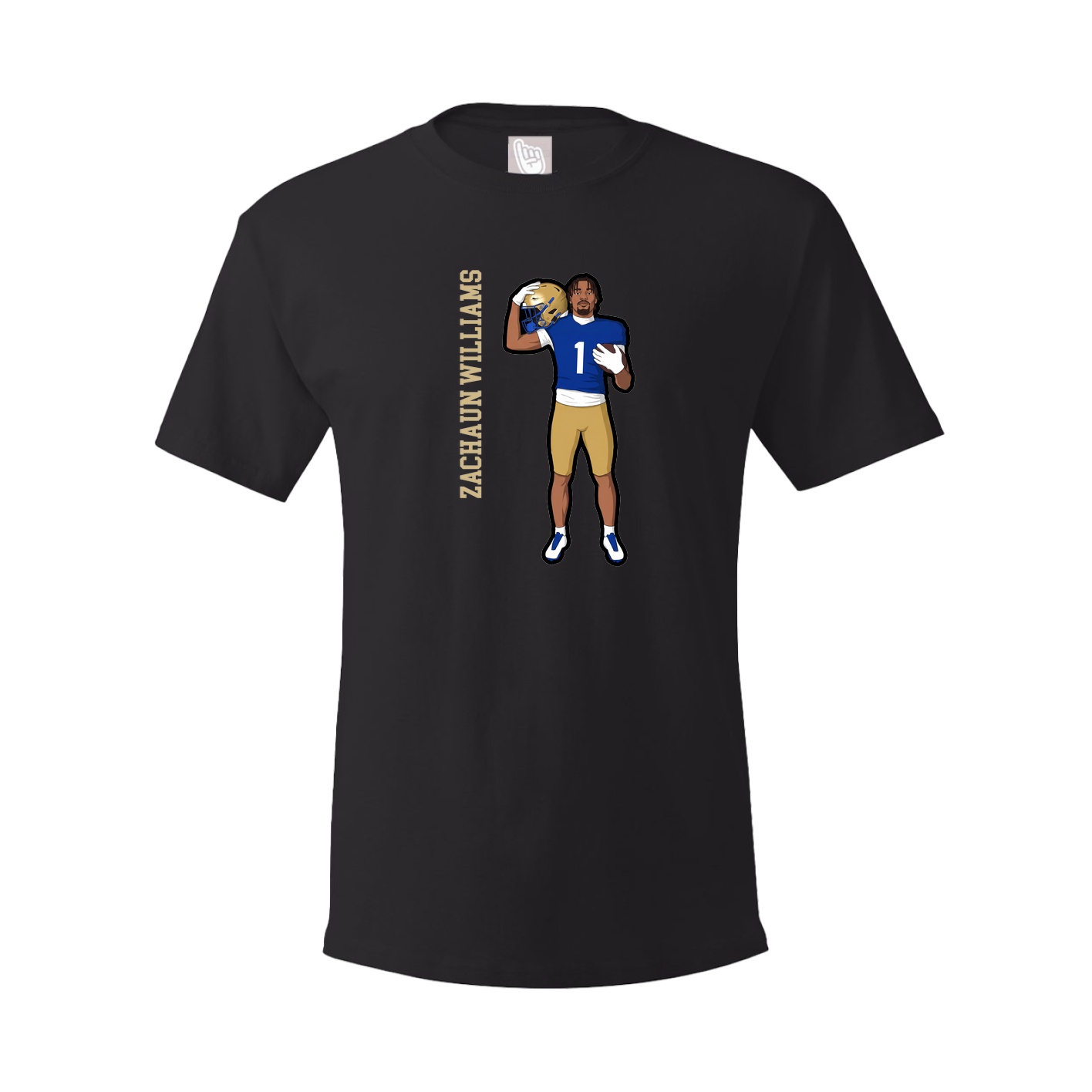 Tee — Name Vertical in Black