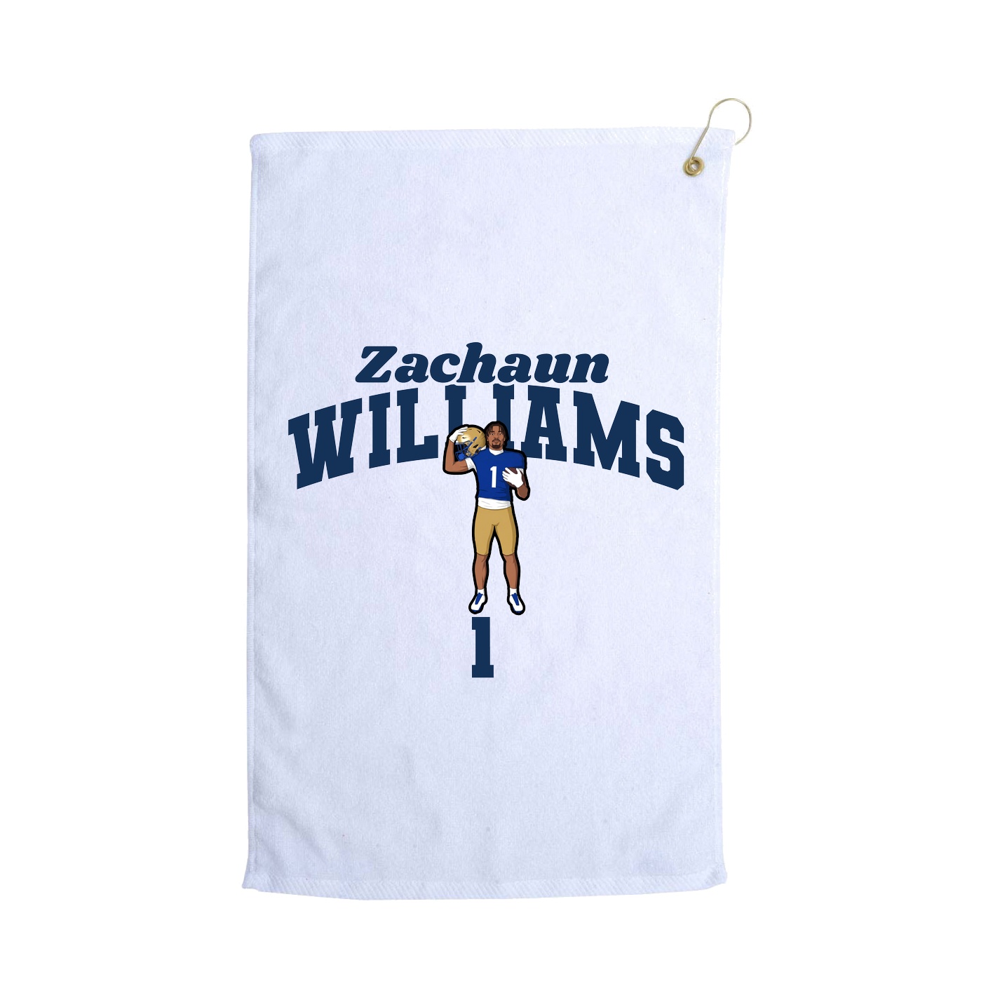 Golf Towel — Signature Arch in White