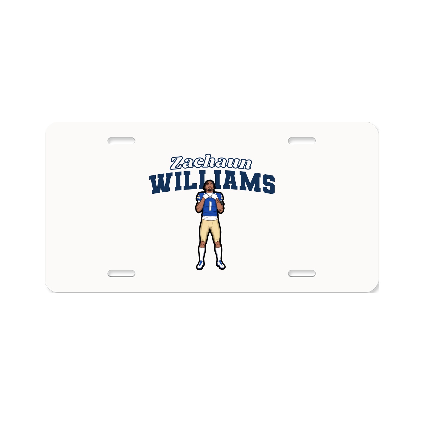 License Plate — Name Arch in Classic