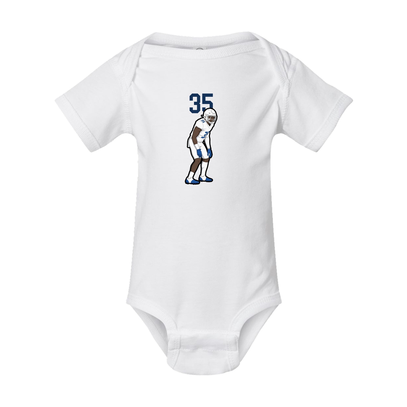 Baby Onesie — Number Top in White