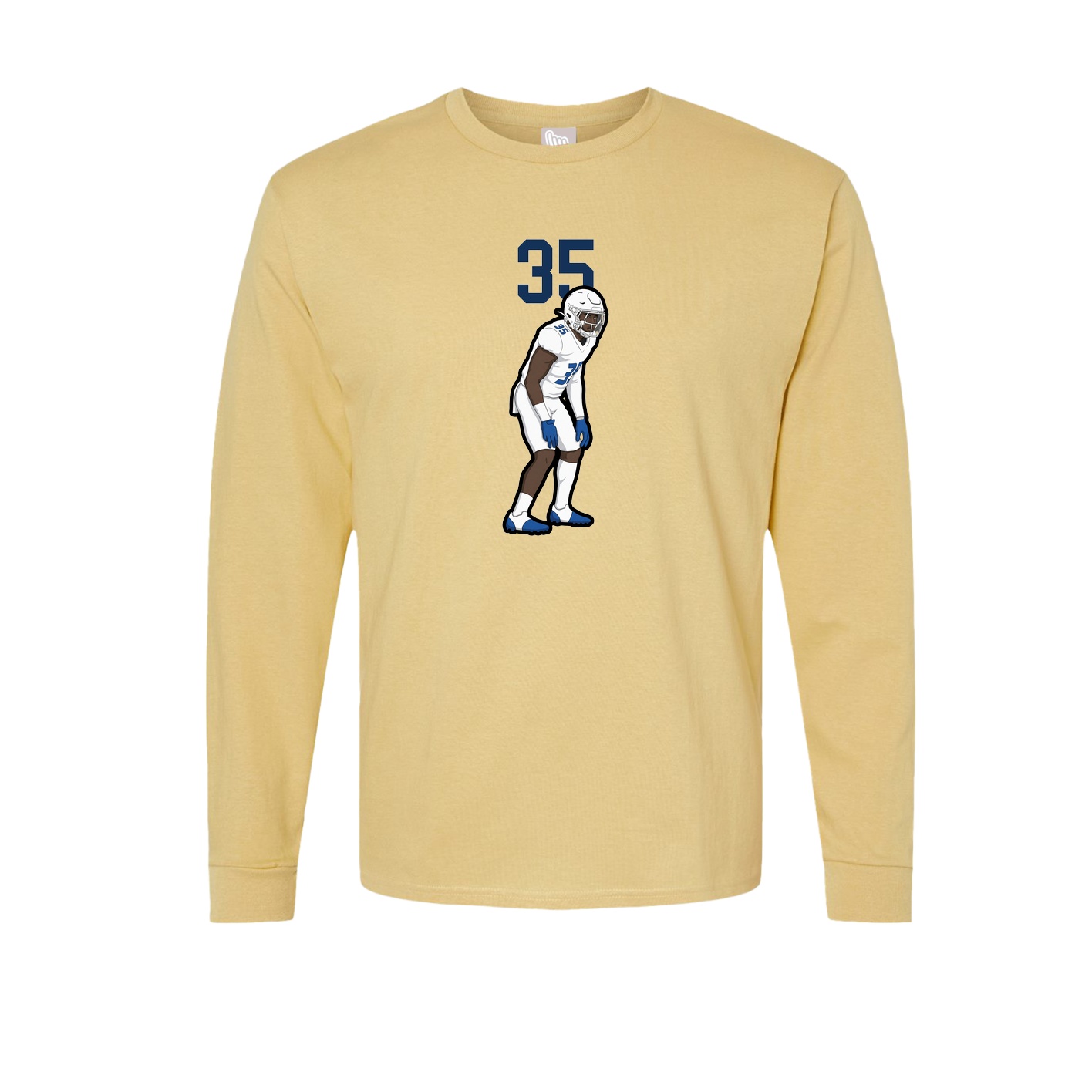 Long Sleeve Tee — Number Top in Vegas Gold