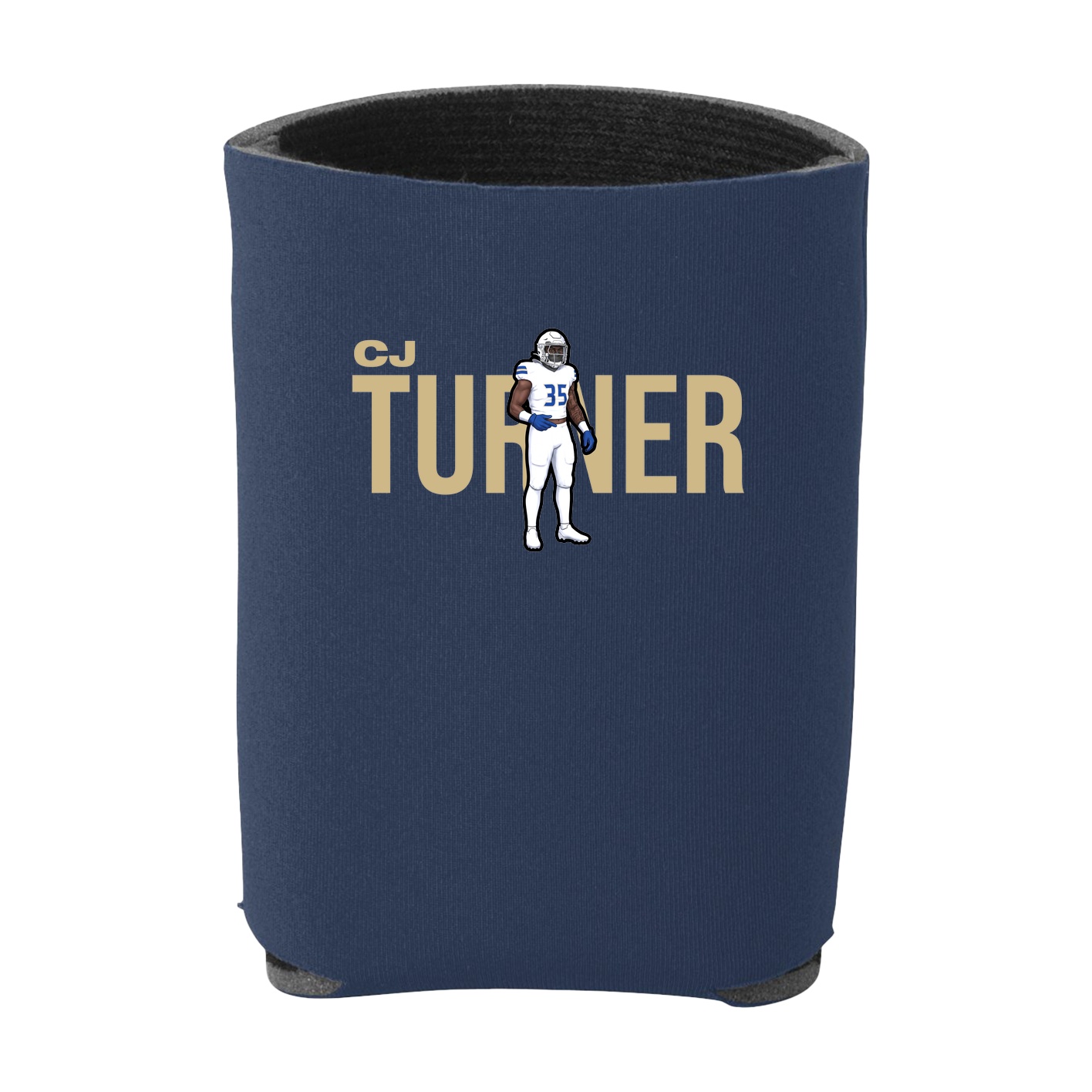 Can Holder — Player Name in Navy