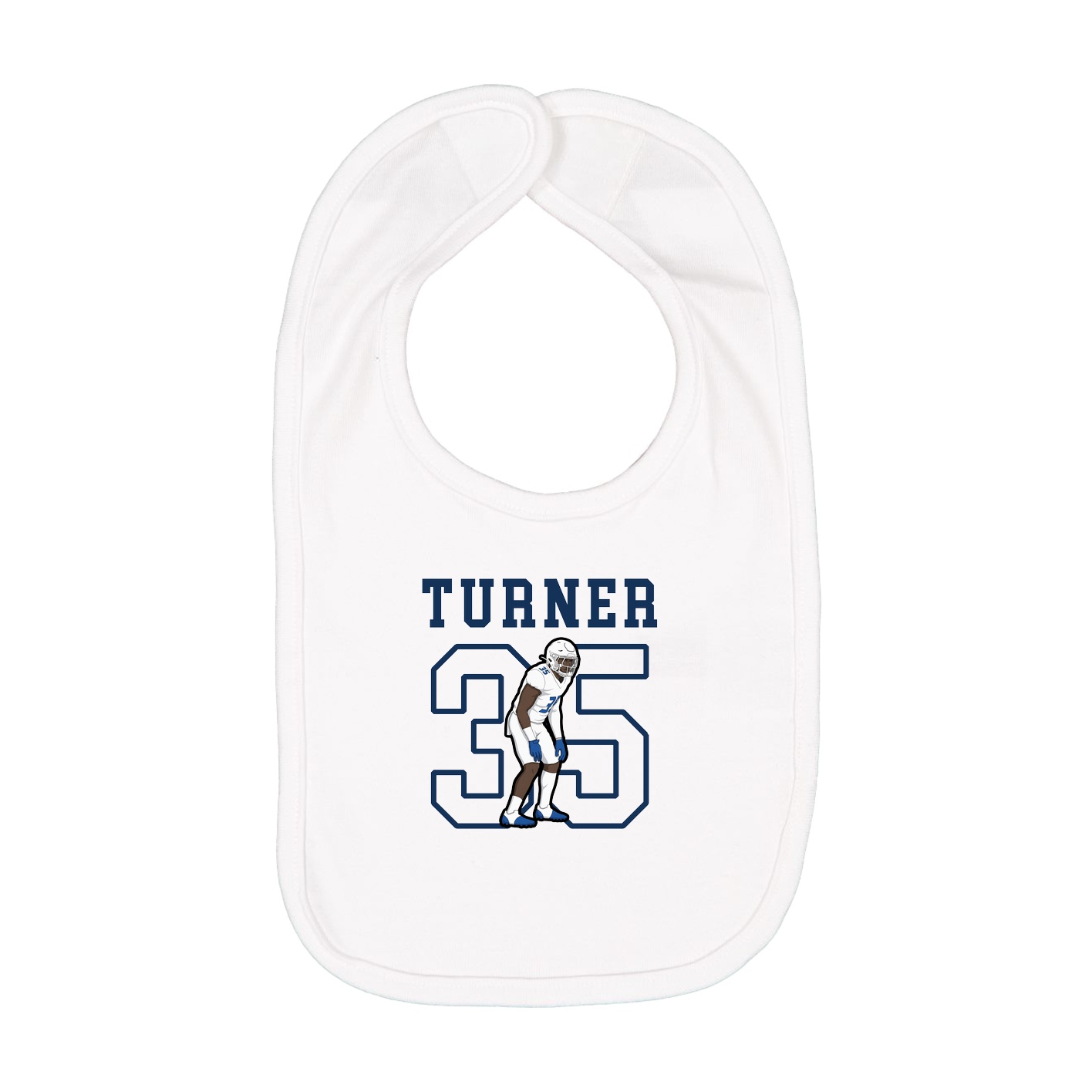 Infant Bib — Shirsey in White