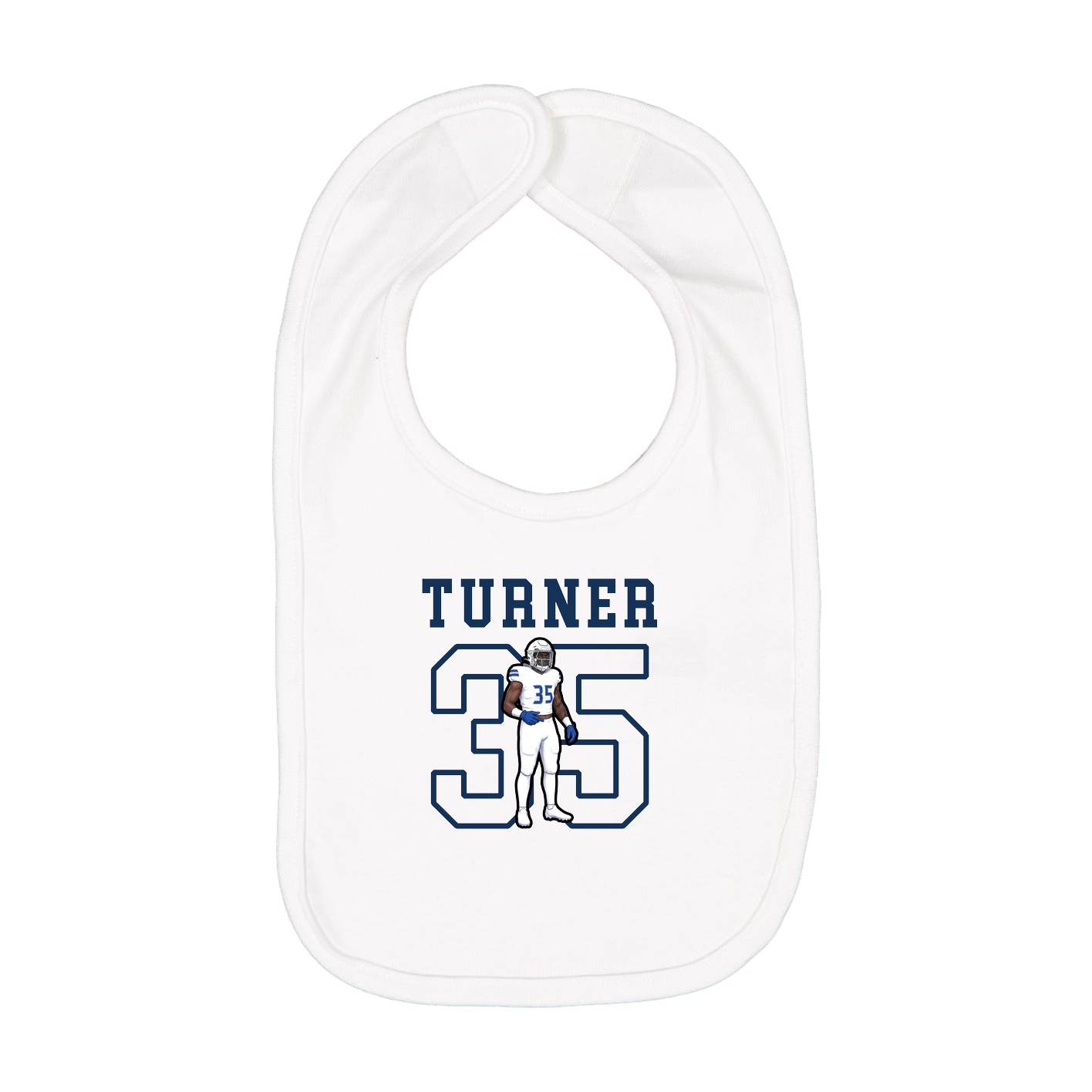 Infant Bib — Shirsey in White