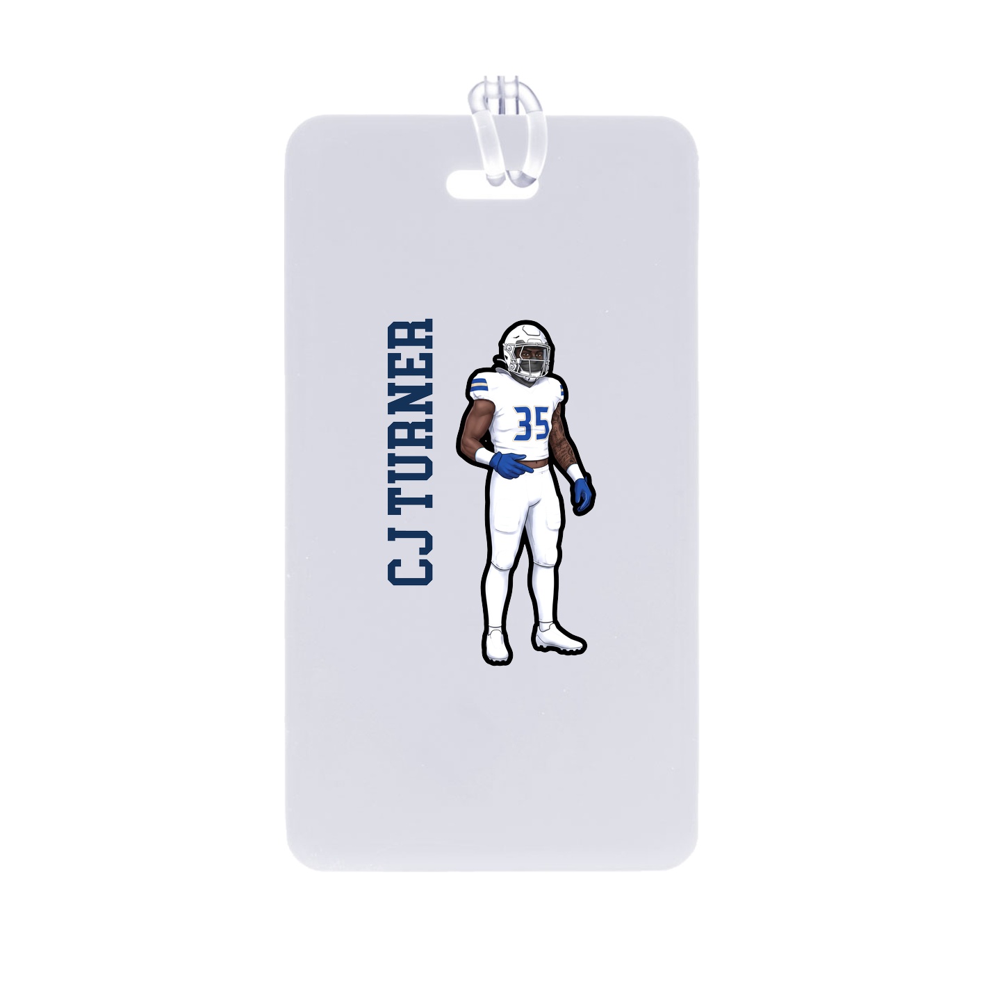 Bag Tag — Name Vertical in Classic