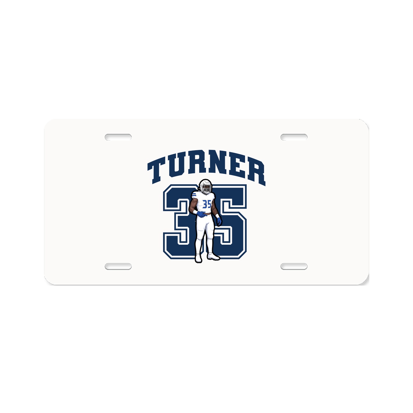 License Plate — Number in Classic