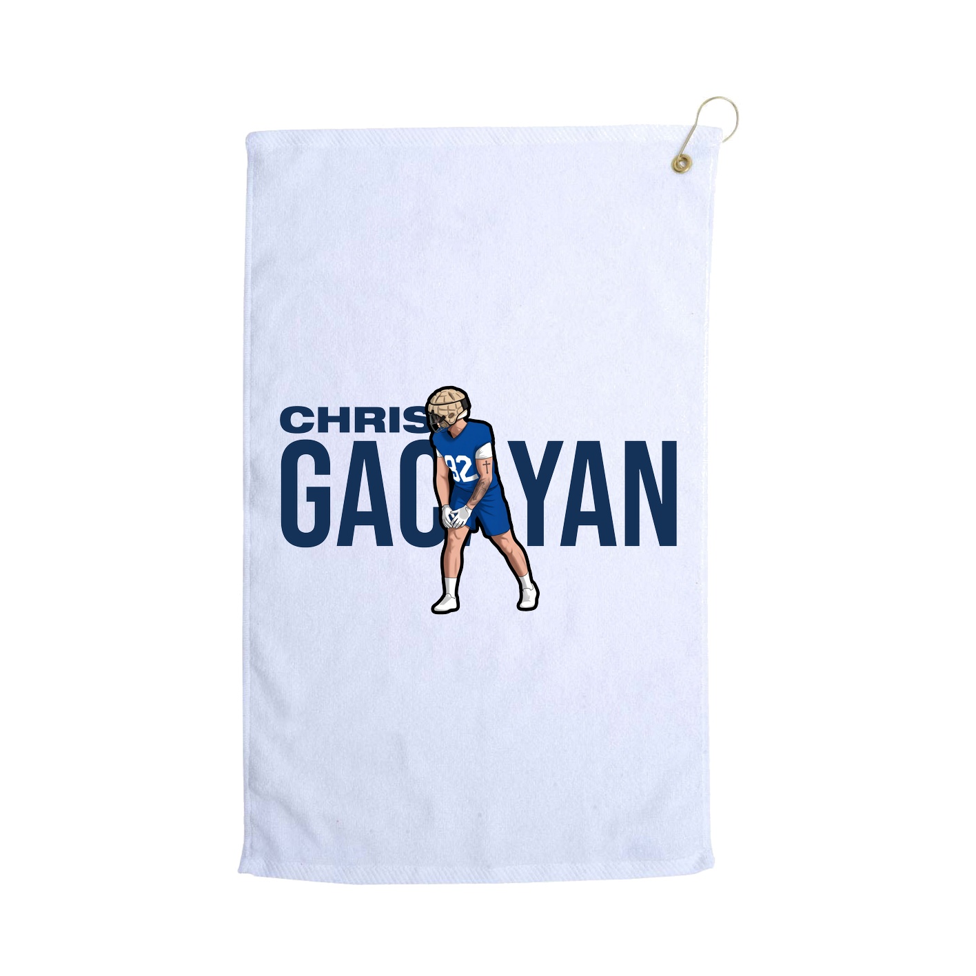 Golf Towel — Player Name in White