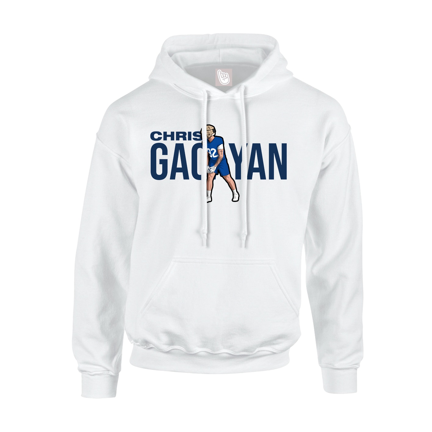 Hoodie — Player Name in White
