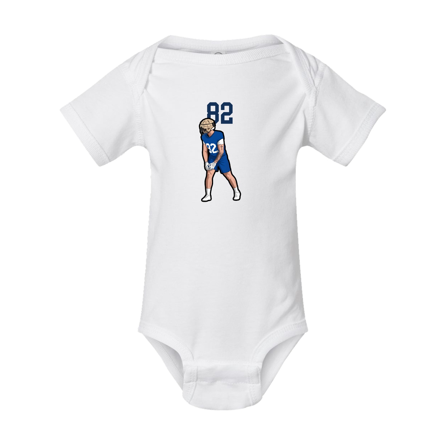 Baby Onesie — Number Top in White