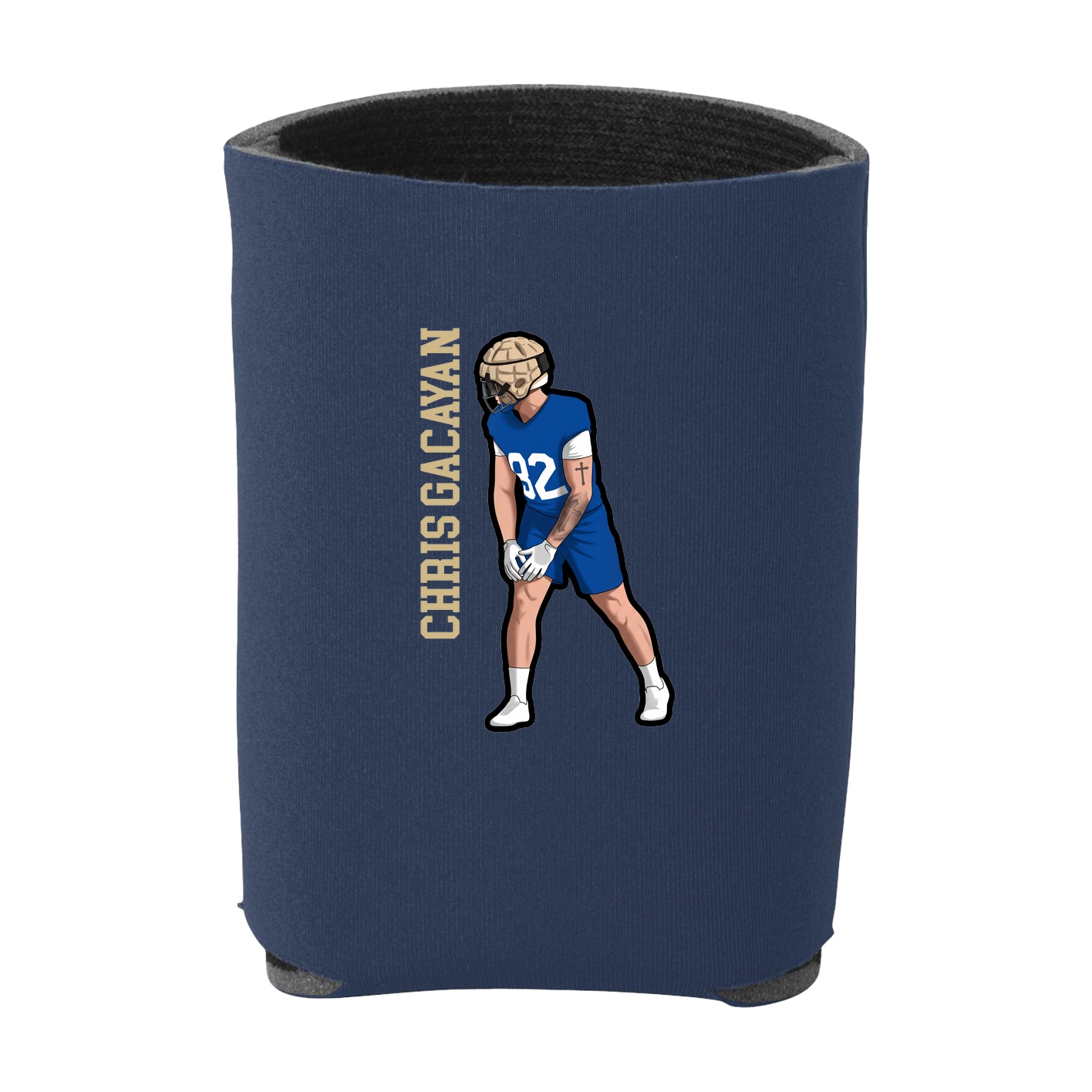 Can Holder — Name Vertical in Navy